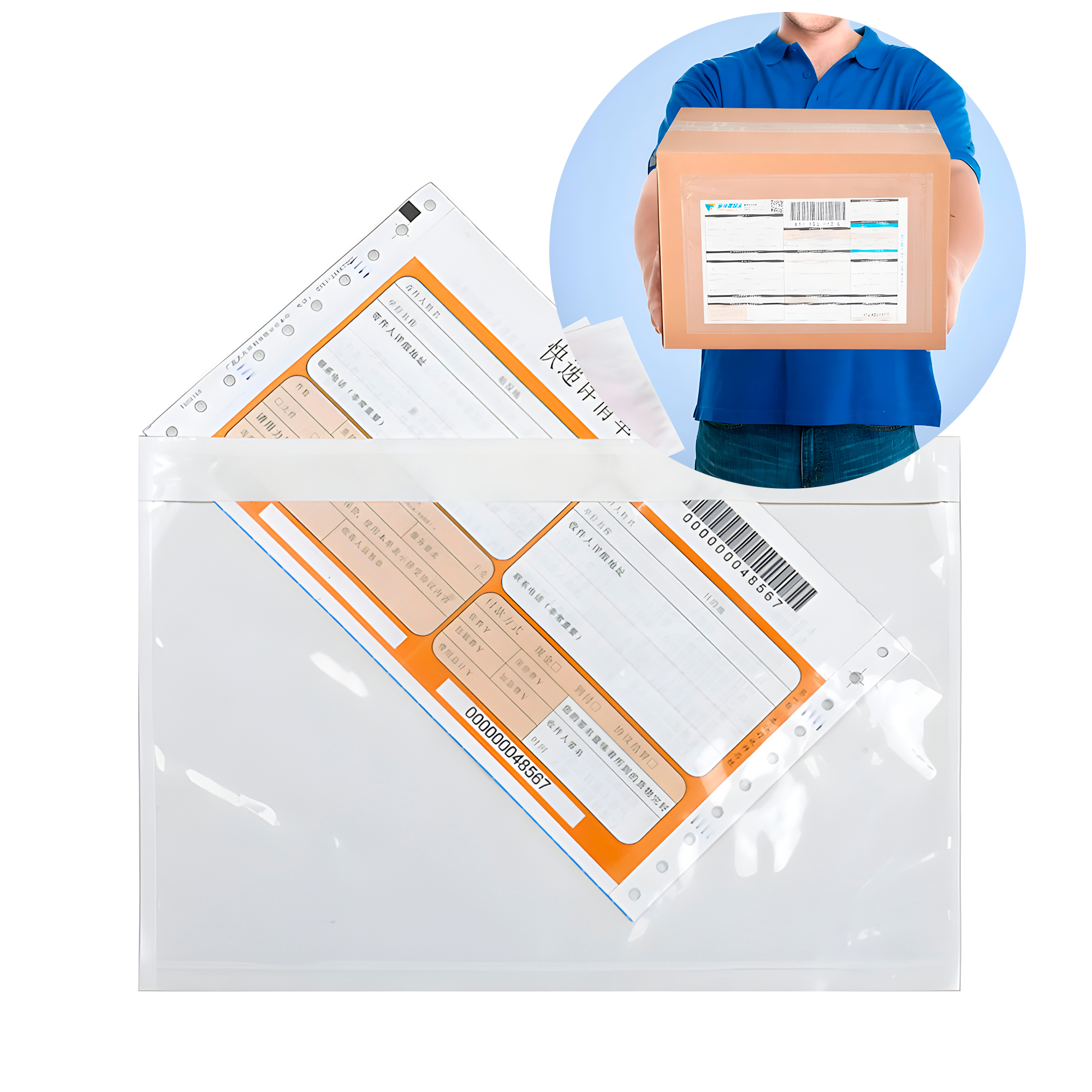 100 Bolsas Plasticas Oficio Embalaje Transparente para Envíos 18 X 24 CM 1