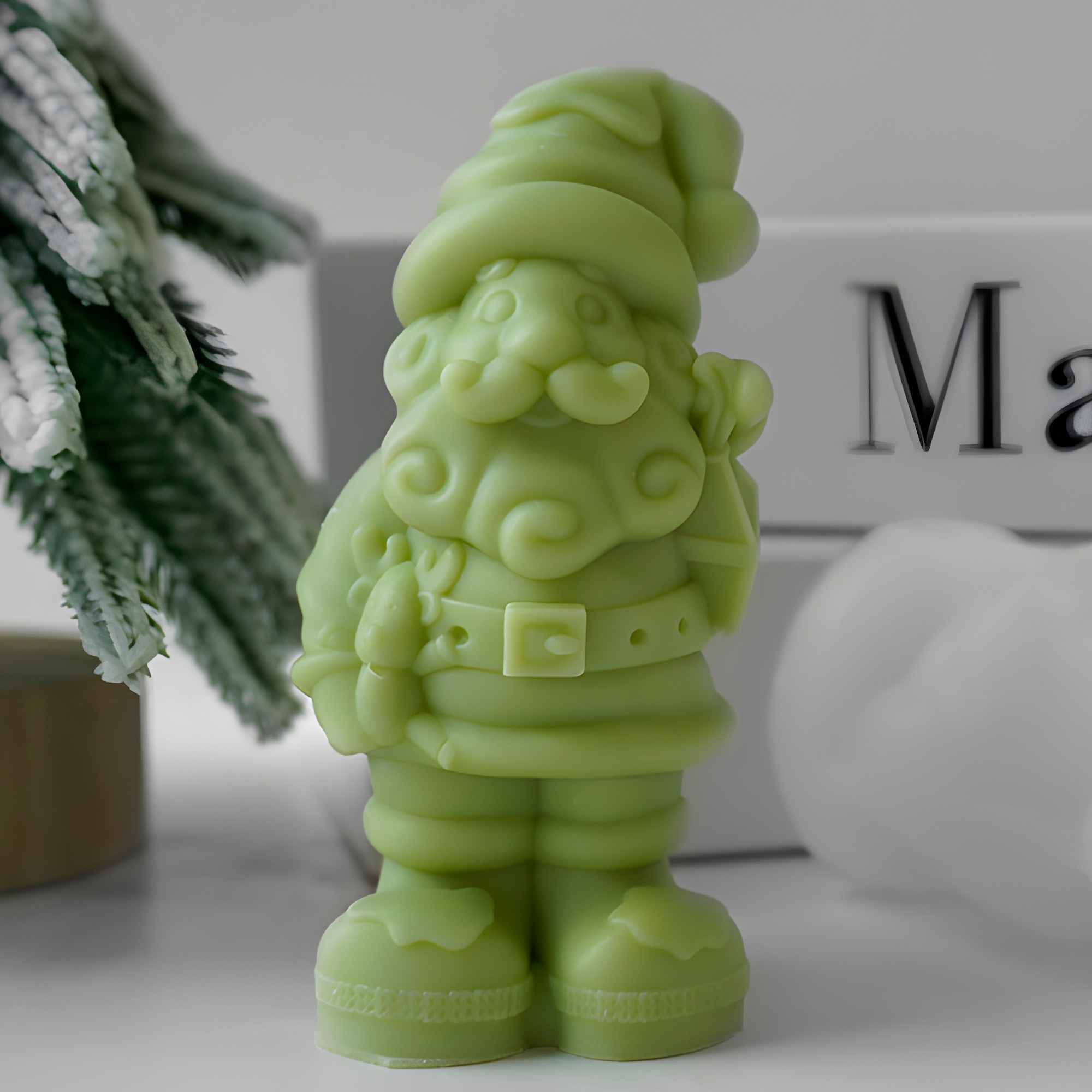 Molde Silicona Viejito Pascuero Navideño Aromaterapia Velas 6 X 11,2 CM 3