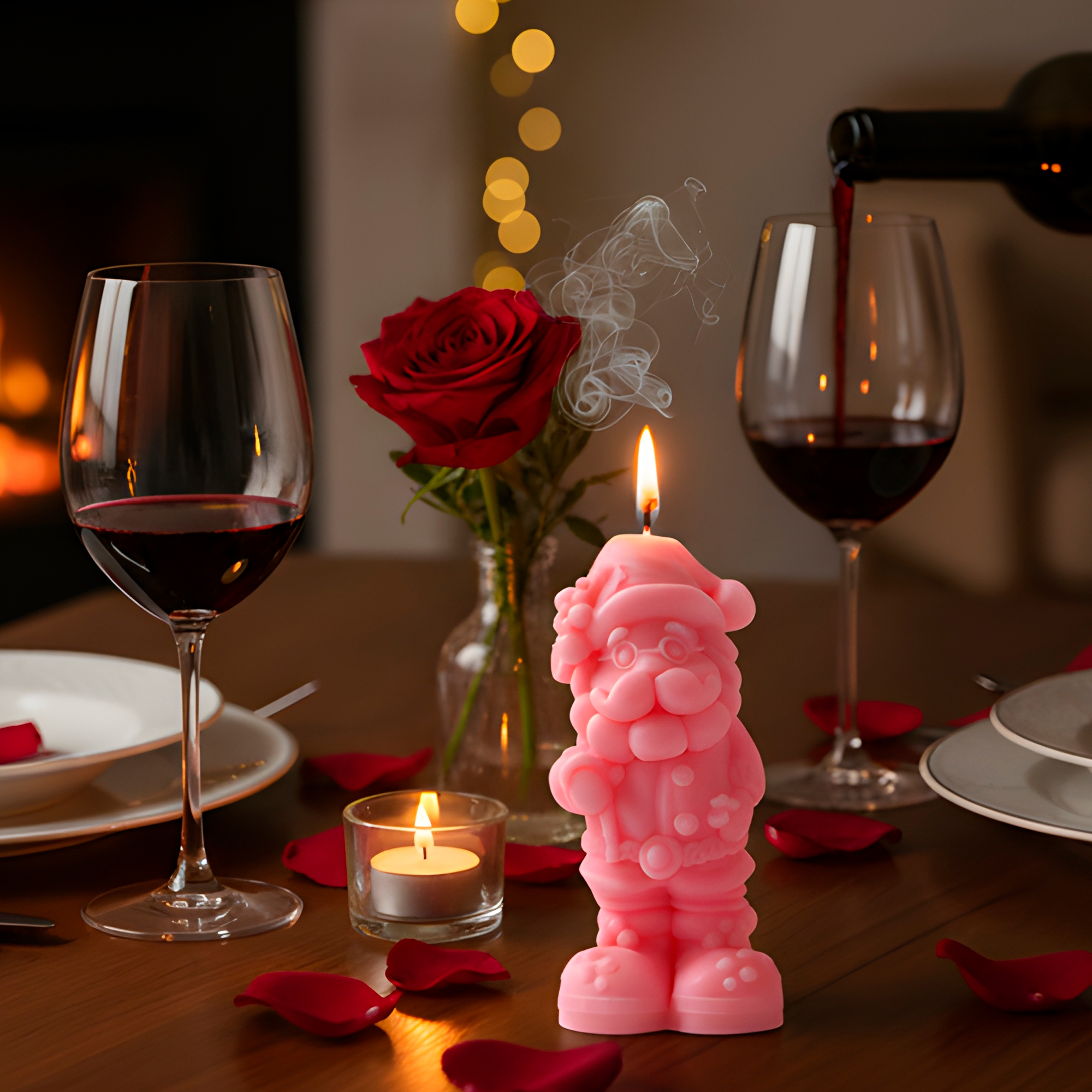 Molde Silicona Santa Claus Viejito Pascuero Navideño Aromaterapia Velas 5,5 X 11 CM 9