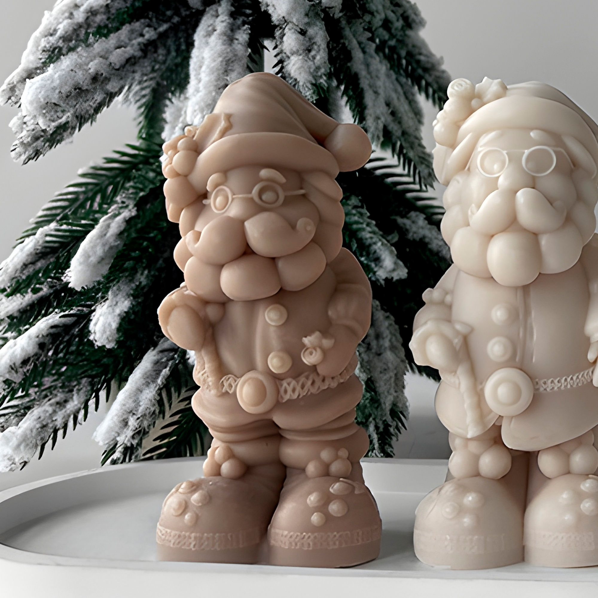 Molde Silicona Santa Claus Viejito Pascuero Navideño Aromaterapia Velas 5,5 X 11 CM 10