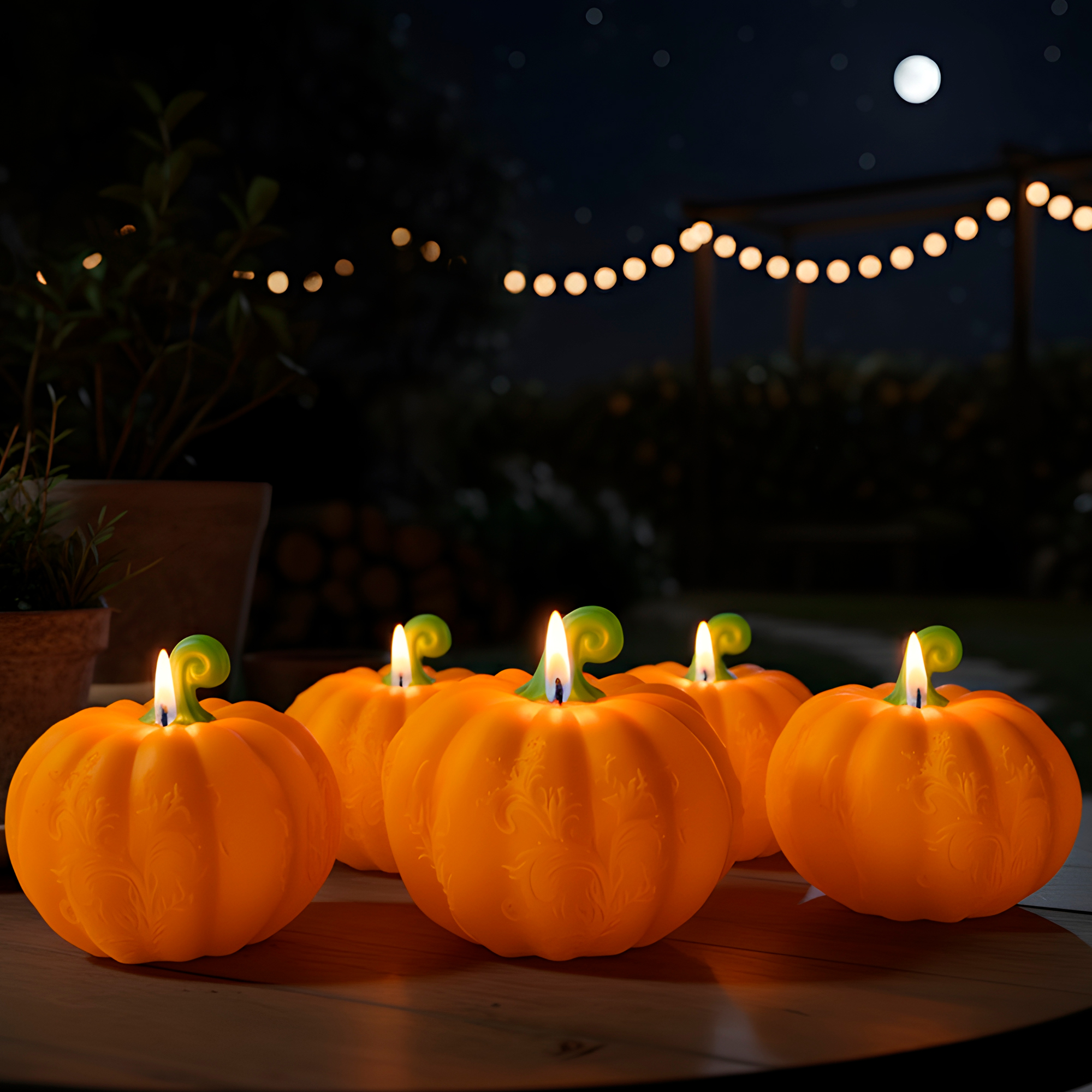 Molde Silicona Calabaza Aromaterapia Velas 7,8 X 7 CM 5