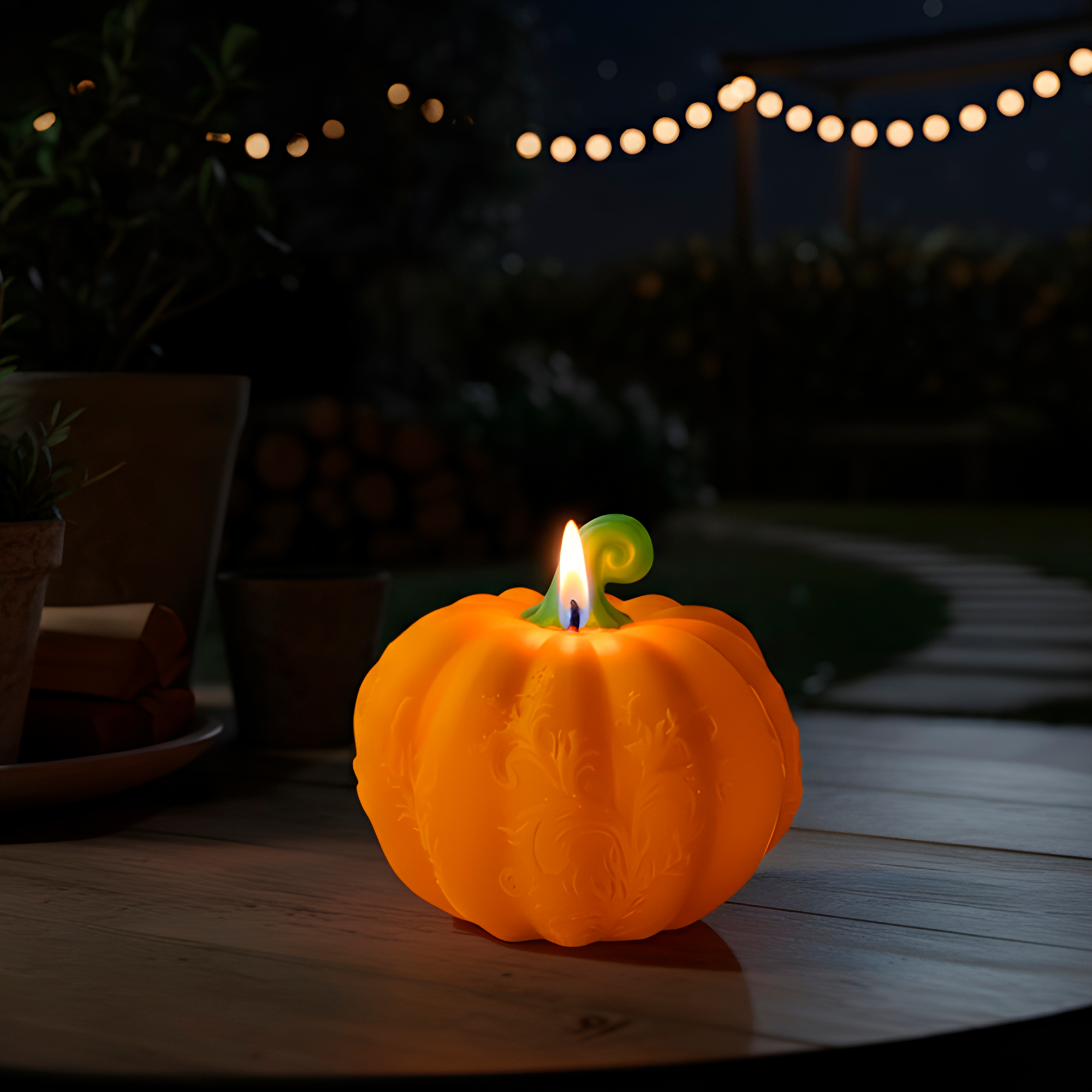 Molde Silicona Calabaza Aromaterapia Velas 7,8 X 7 CM 6