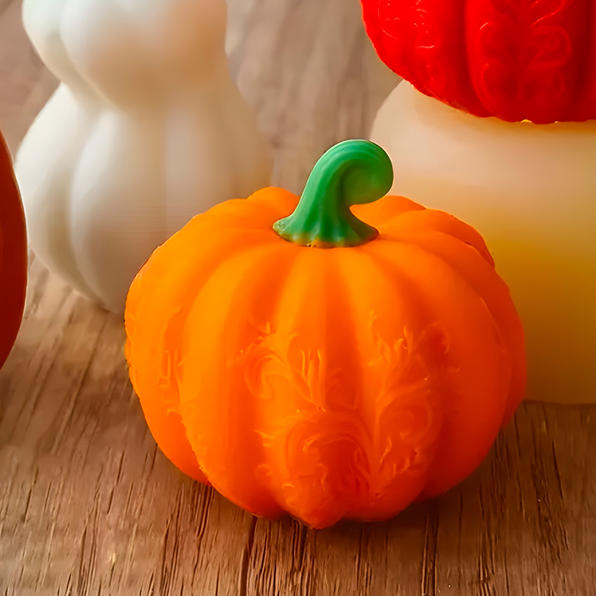 Molde Silicona Calabaza Aromaterapia Velas 7,8 X 7 CM 7