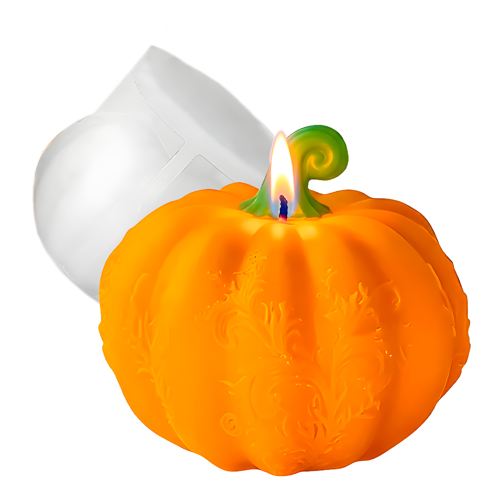 Molde Silicona Calabaza Aromaterapia Velas 7,8 X 7 CM 1