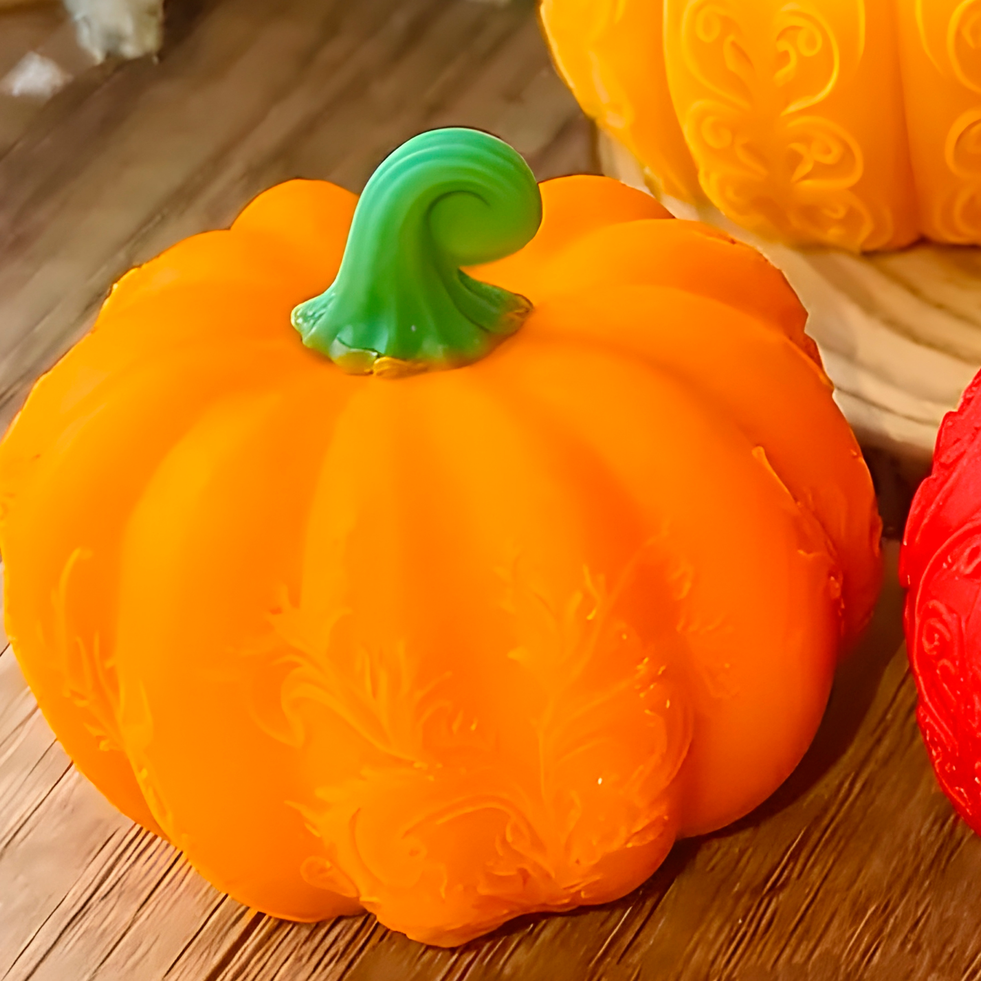 Molde Silicona Calabaza Aromaterapia Velas 7,8 X 7 CM 10