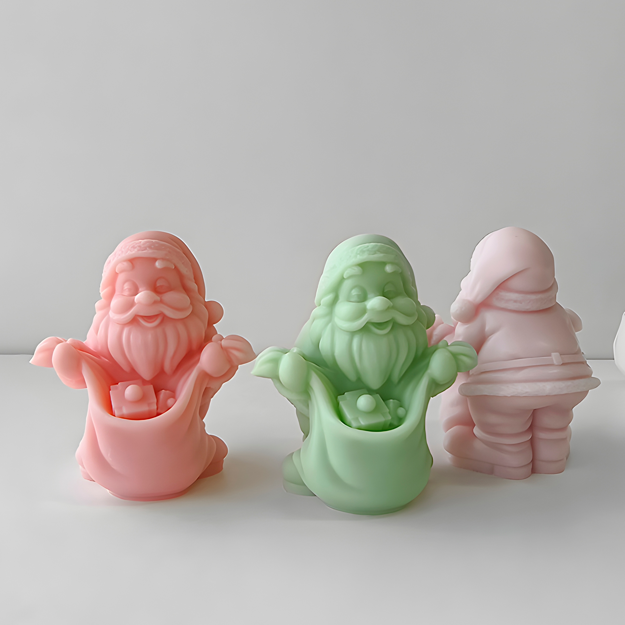 Molde Silicona Viejito Pascuero con Bolsa de Regalos Aromaterapia Velas 8,5 X 9,5 CM 4