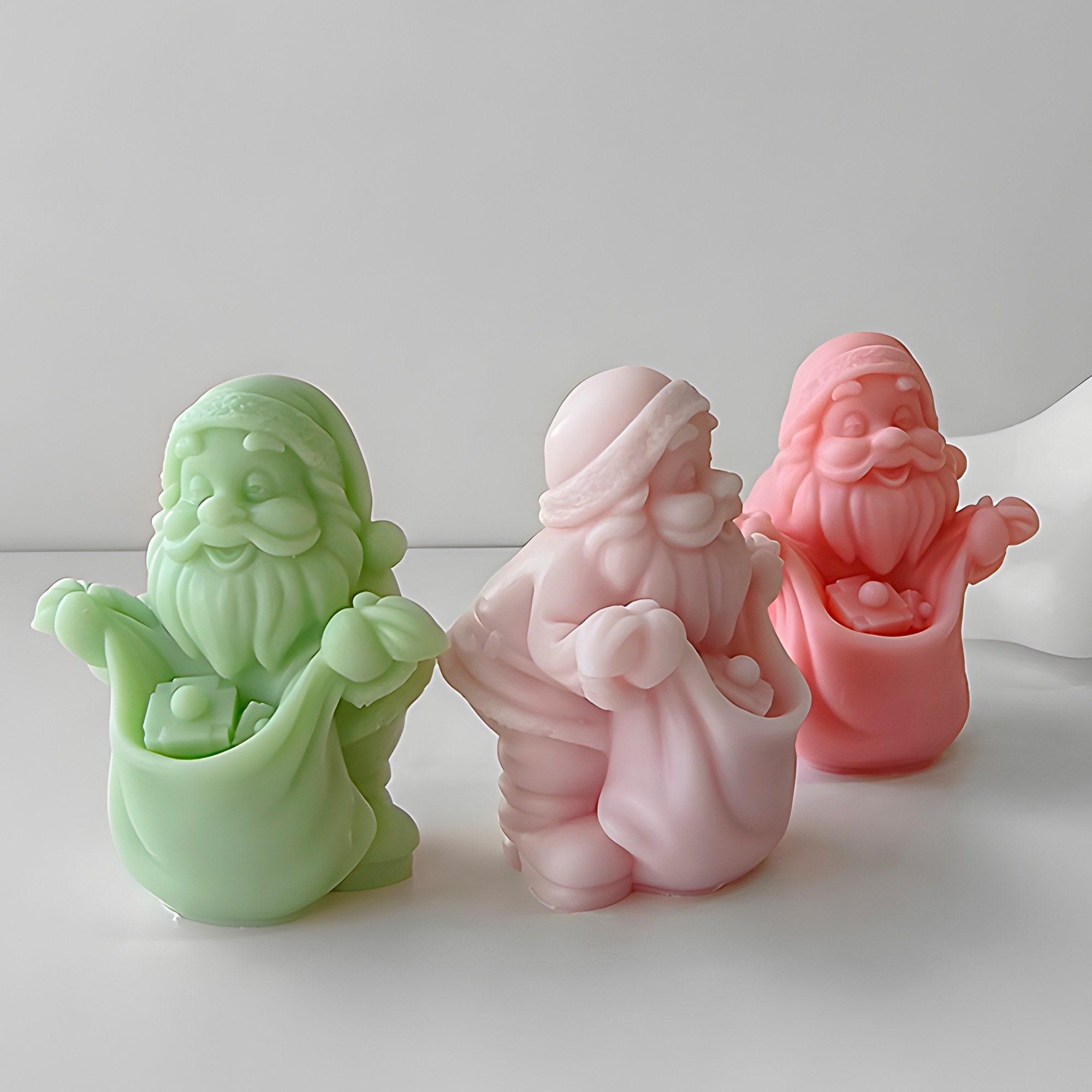 Molde Silicona Viejito Pascuero con Bolsa de Regalos Aromaterapia Velas 8,5 X 9,5 CM 9