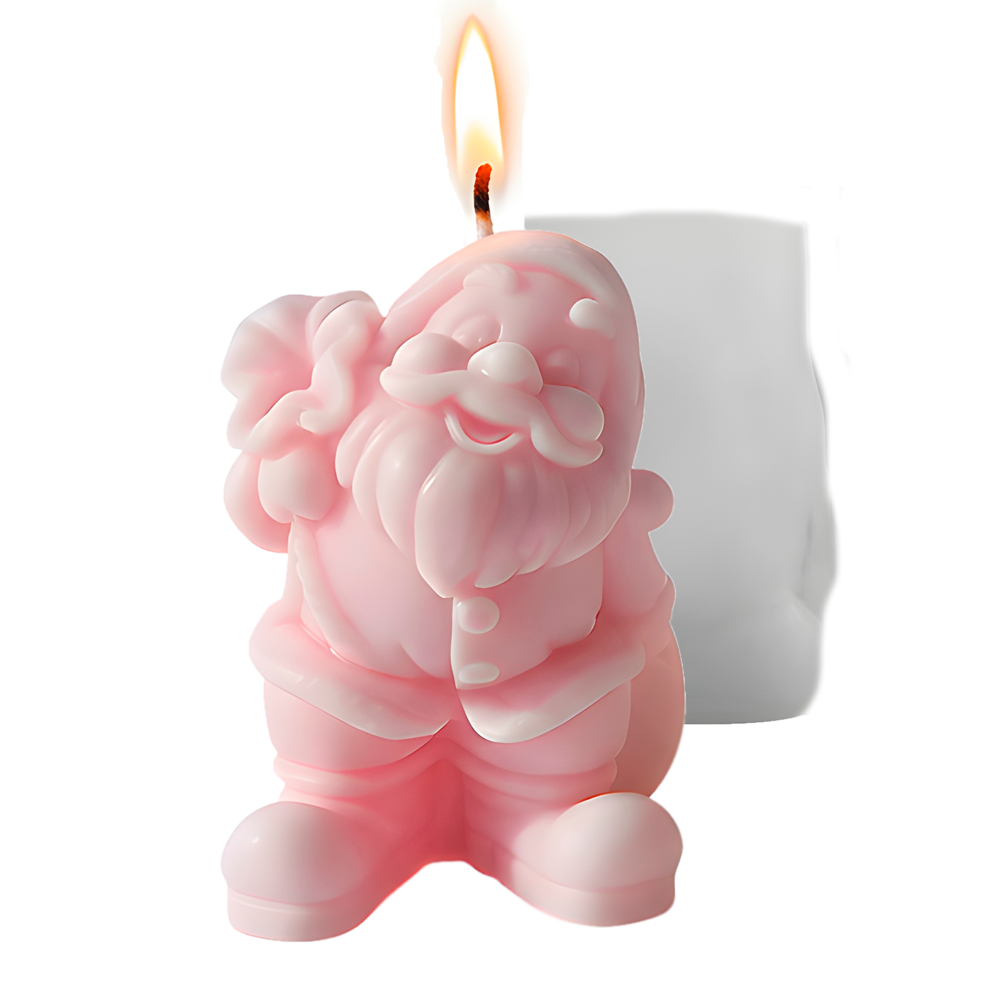 Molde Silicona Viejito Pascuero con Bolsa en Espalda Aromaterapia Velas 7 X 9,6 CM 1