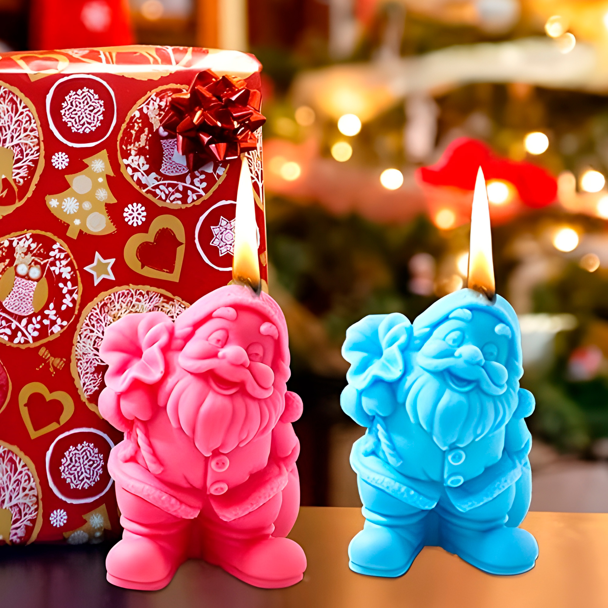 Molde Silicona Viejito Pascuero con Bolsa en Espalda Aromaterapia Velas 7 X 9,6 CM 4