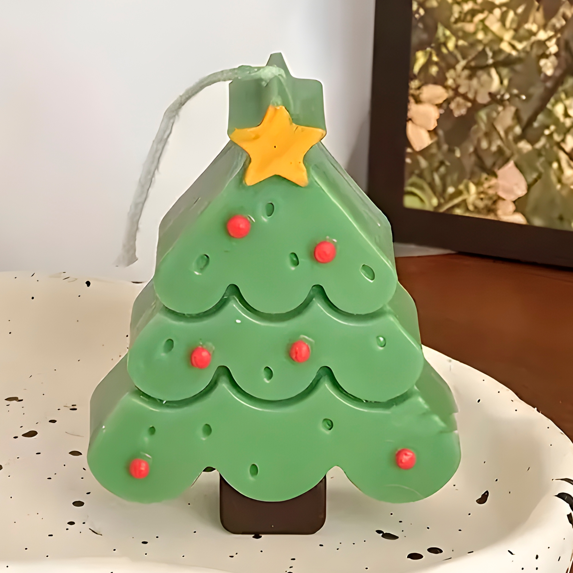 Molde Silicona Arbolito de Navidad Aromaterapia Velas 6,5 X 7,7 CM 4