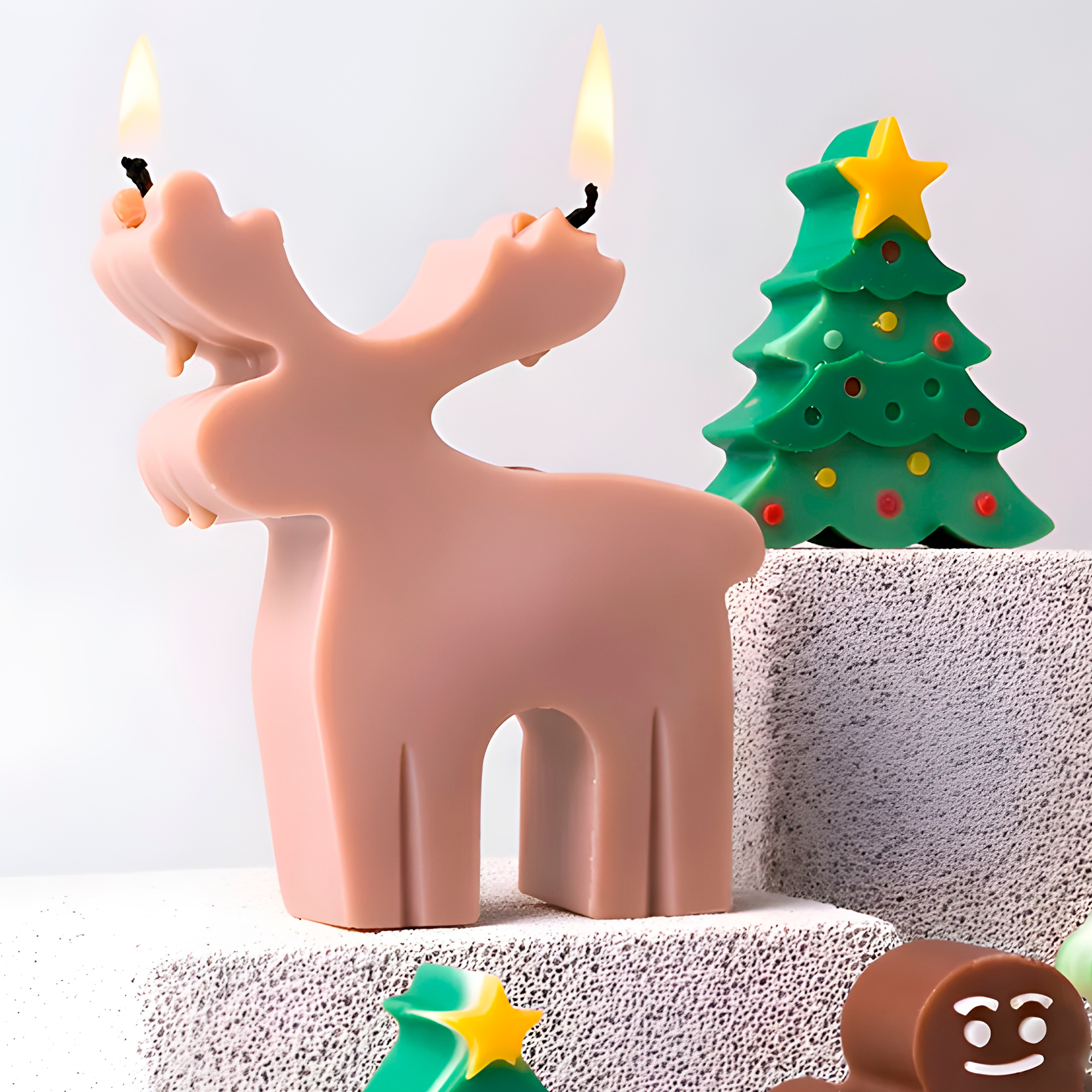 Molde Silicona Alce Animal Aromaterapia Velas 7,2 X 8 CM 6