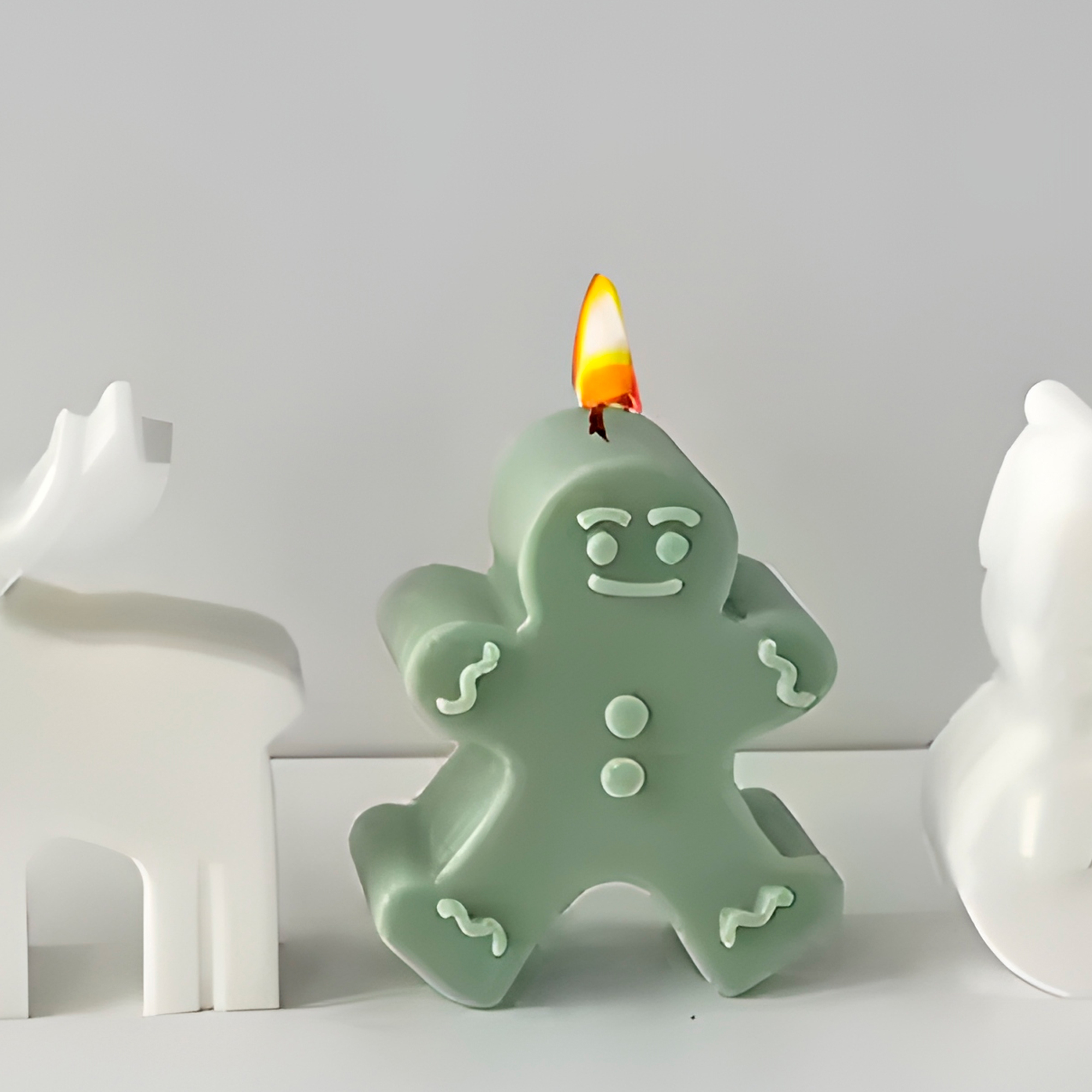 Molde Silicona Hombre de Jengibre Aromaterapia Velas 6,5 X 7,5 CM 5