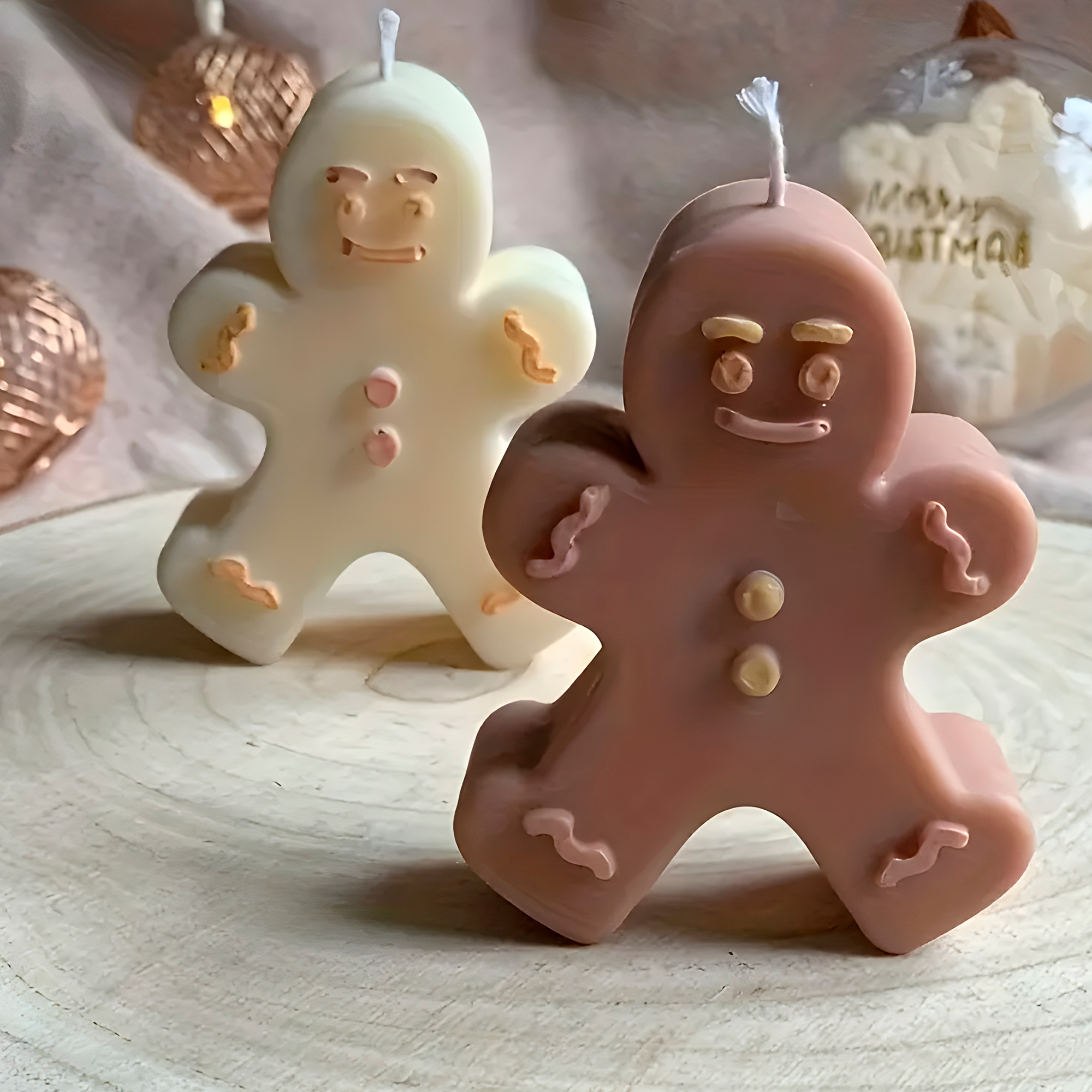 Molde Silicona Hombre de Jengibre Aromaterapia Velas 6,5 X 7,5 CM 6