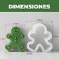 Molde Silicona Hombre de Jengibre Aromaterapia Velas 6,5 X 7,5 CM - Miniatura 2