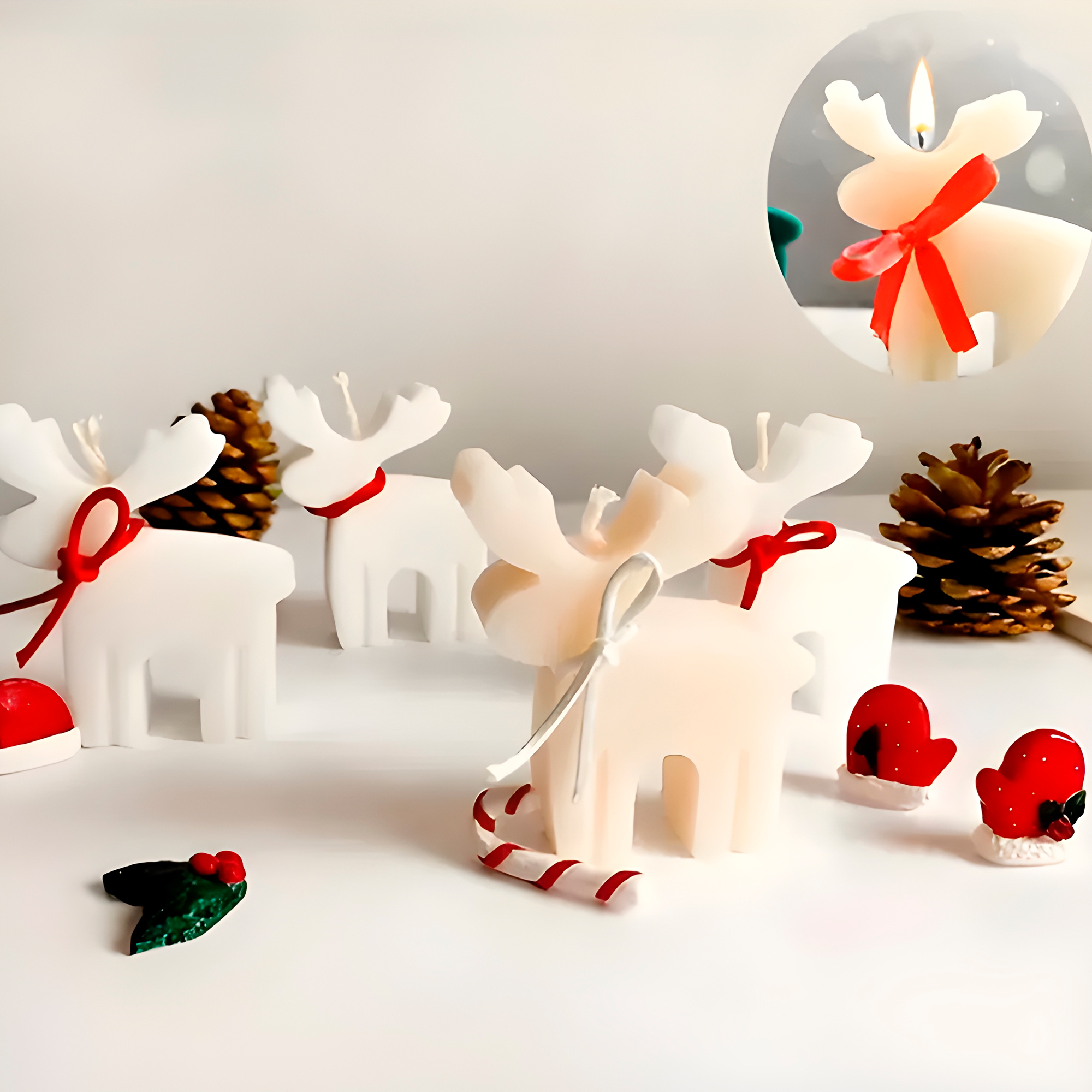 Molde Silicona Alce Animal Aromaterapia Velas 7,2 X 8 CM 9