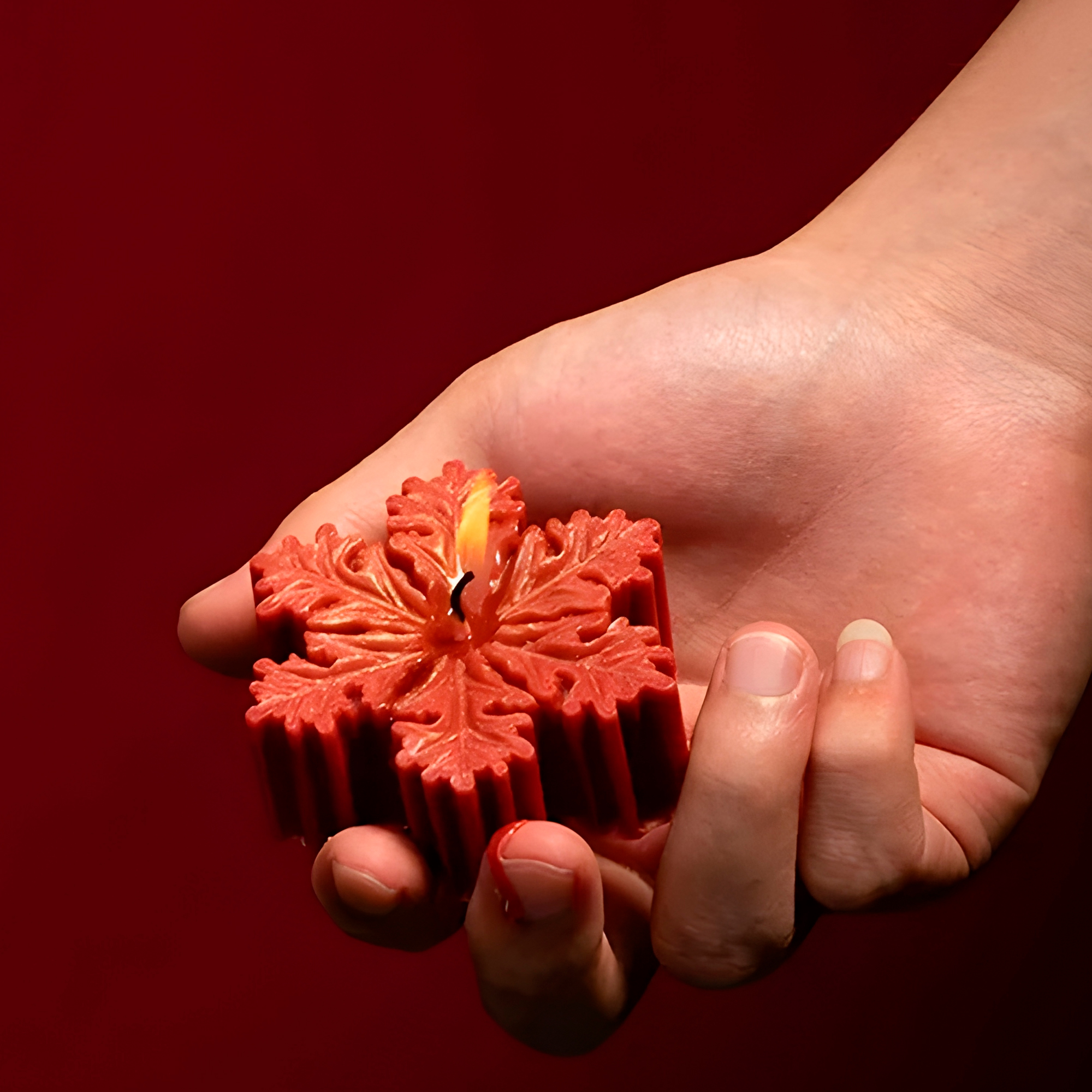 Molde Silicona Copo de Nieve Aromaterapia Velas 8 X 7,1 CM 6