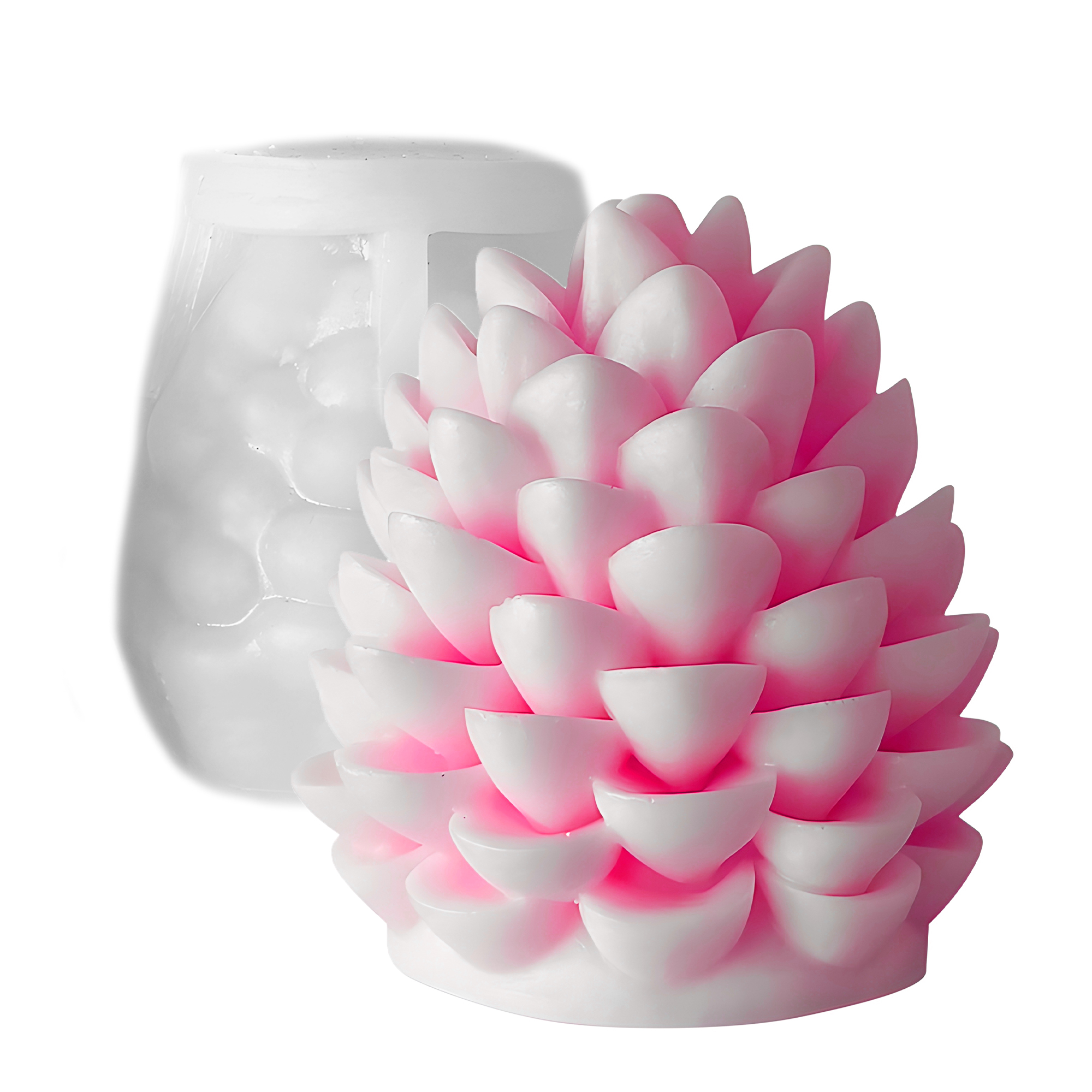 Molde Silicona Piña Aromaterapia Velas 7,5 X 8,1 CM 1