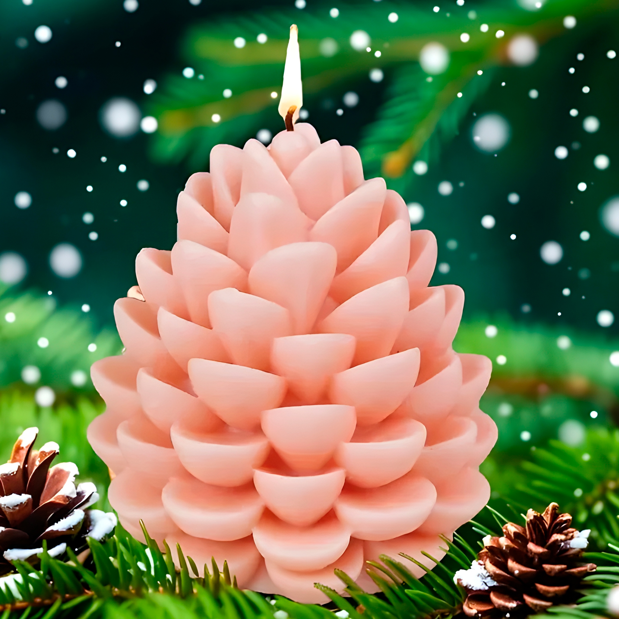 Molde Silicona Piña Aromaterapia Velas 7,5 X 8,1 CM 9