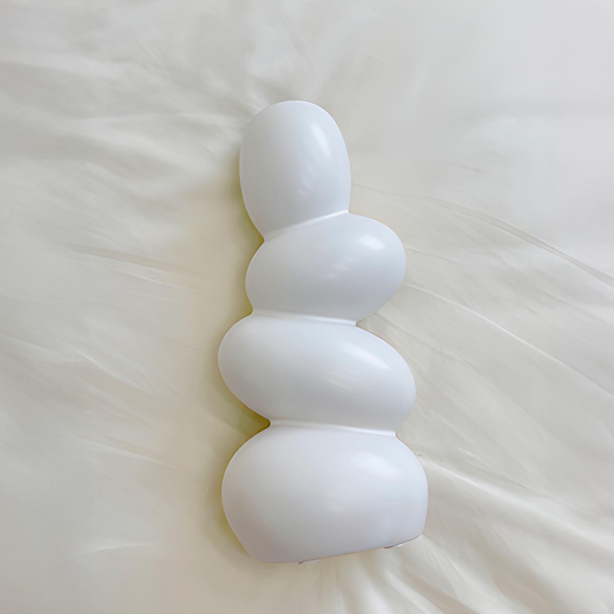 Jarrón Florero Cerámica Blanca Piedras escalonadas para Plantas 24.5 X 12 CM 8