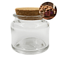 Frasco Porta Vela de vidrio con Tapa de Corcho 100 ML Colores Variados - Miniatura 2