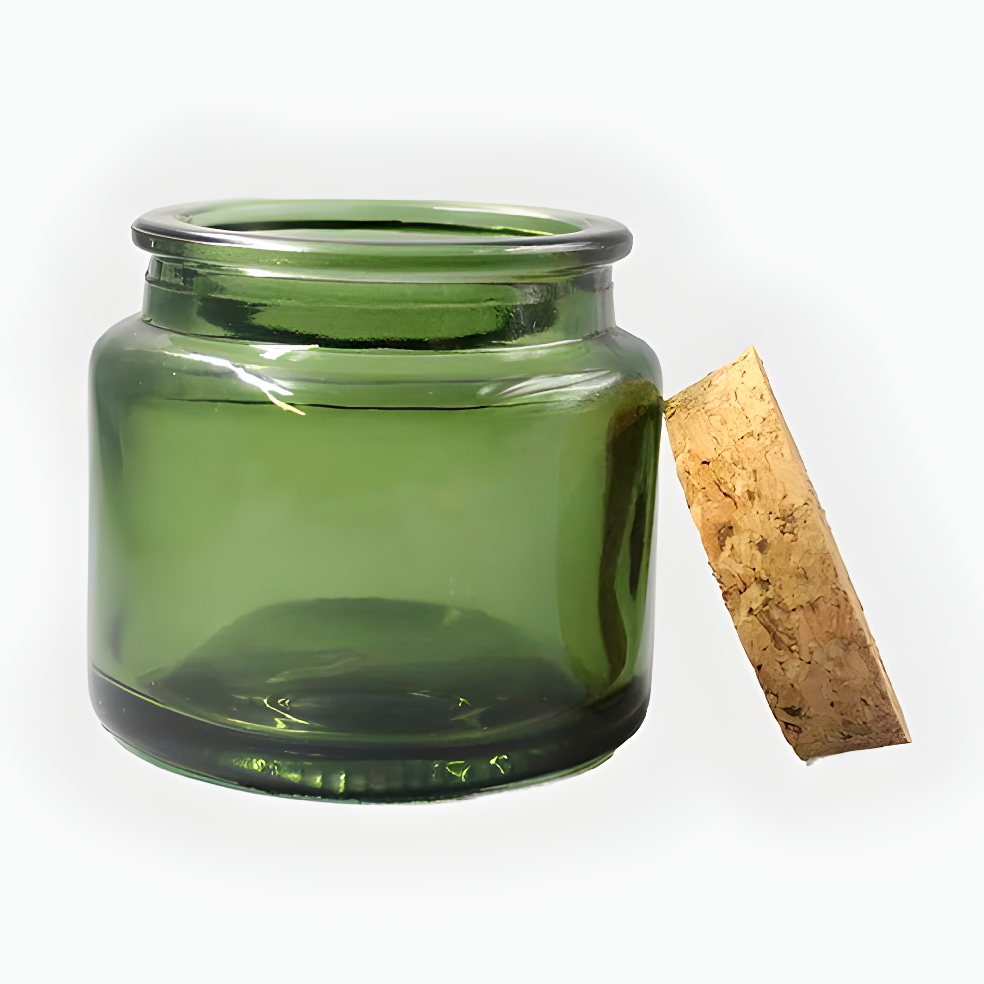 Frasco Porta Vela de vidrio con Tapa de Corcho 100 ML Colores Variados 13