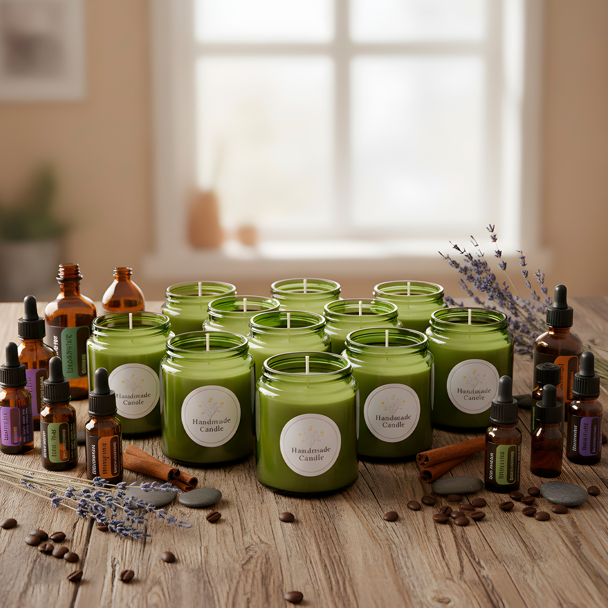 Frasco Porta Vela de vidrio con Tapa de Corcho 200 ML Colores 25