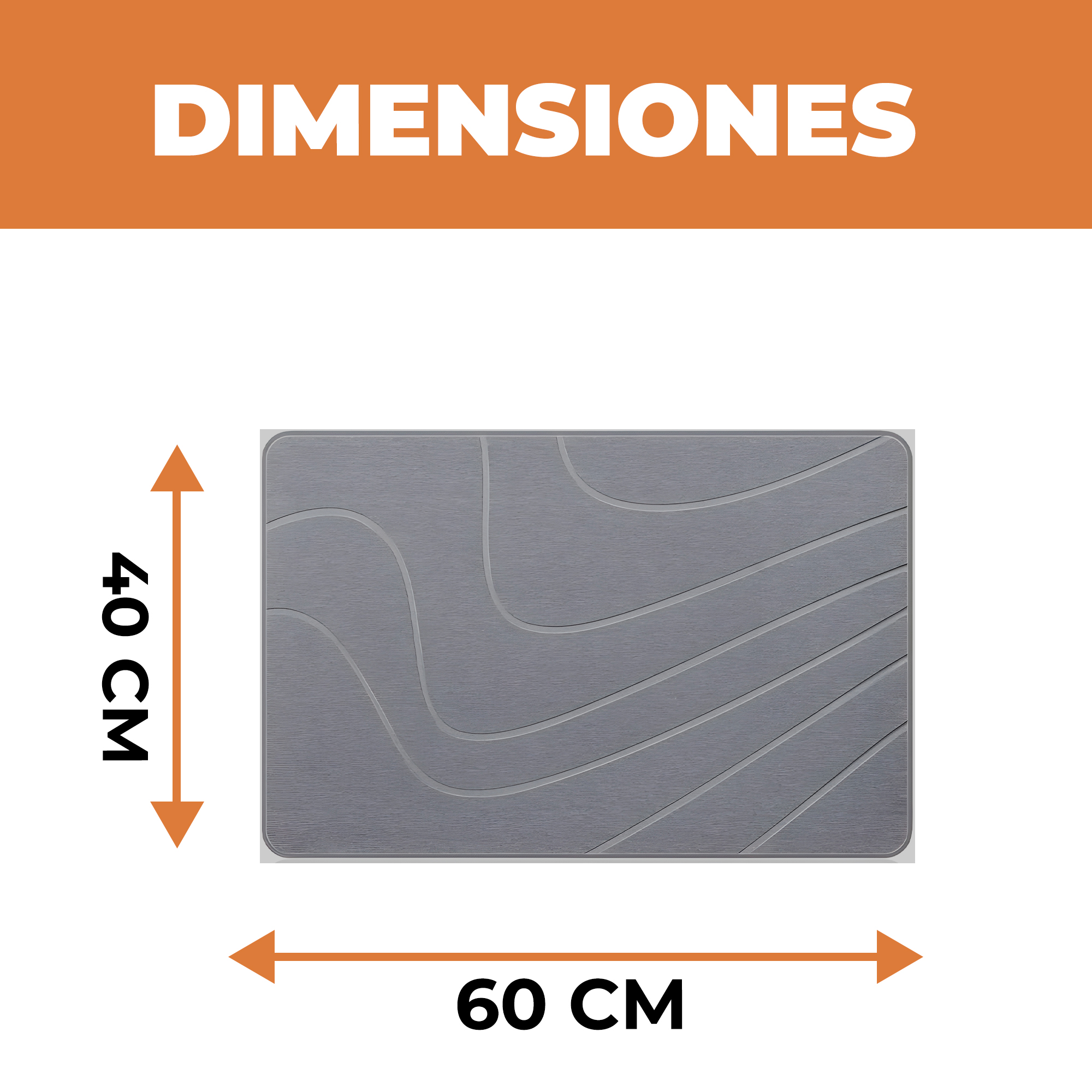 Alfombra Baño Absorbente Piedra Diatomita Salida De Baño 2