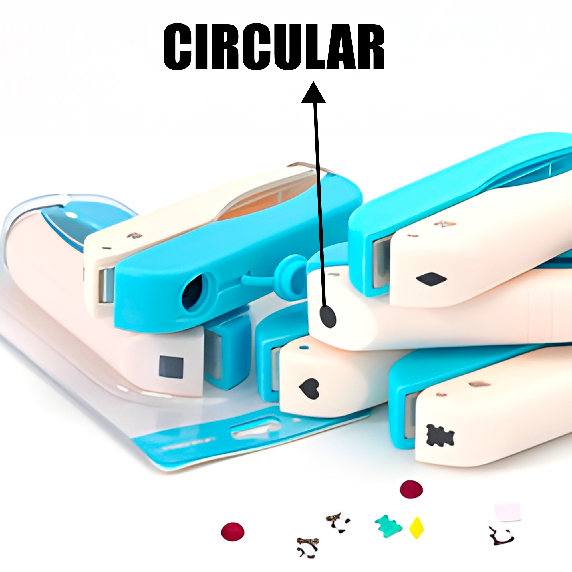 Perforadora De Papel Troqueladora Manual Plegable Punzón Redonda 2