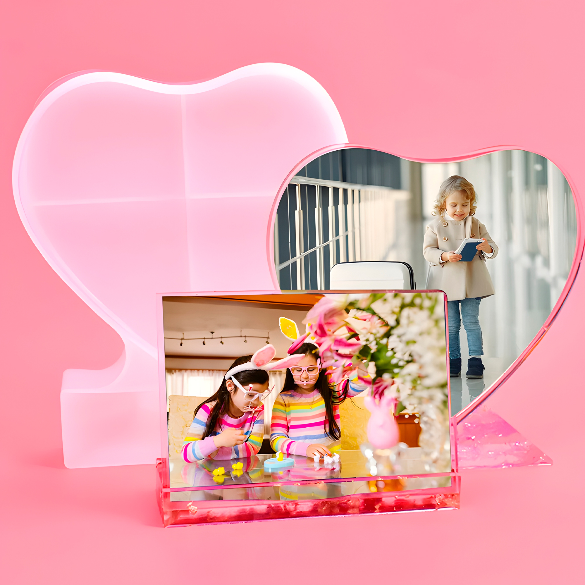 Molde de silicona Porta Retratos Fotografias Forma de Corazón 13.5 X 10 CM 10