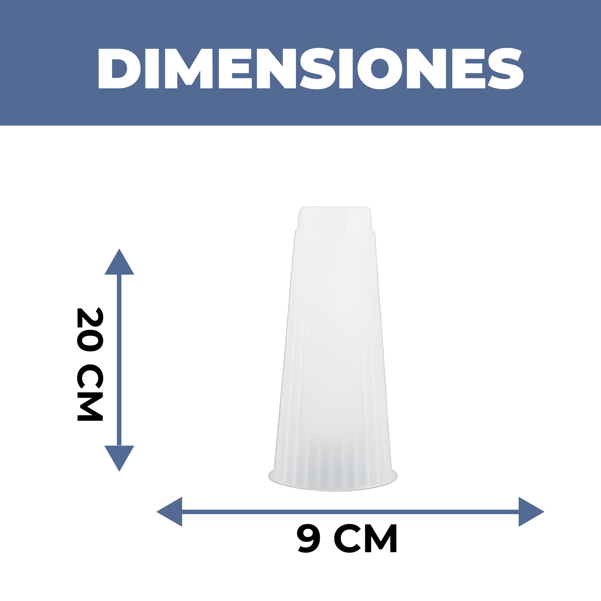 Molde de silicona Diseño Jarrón Florero con Estilo de Rayas 4 X 16 CM 2