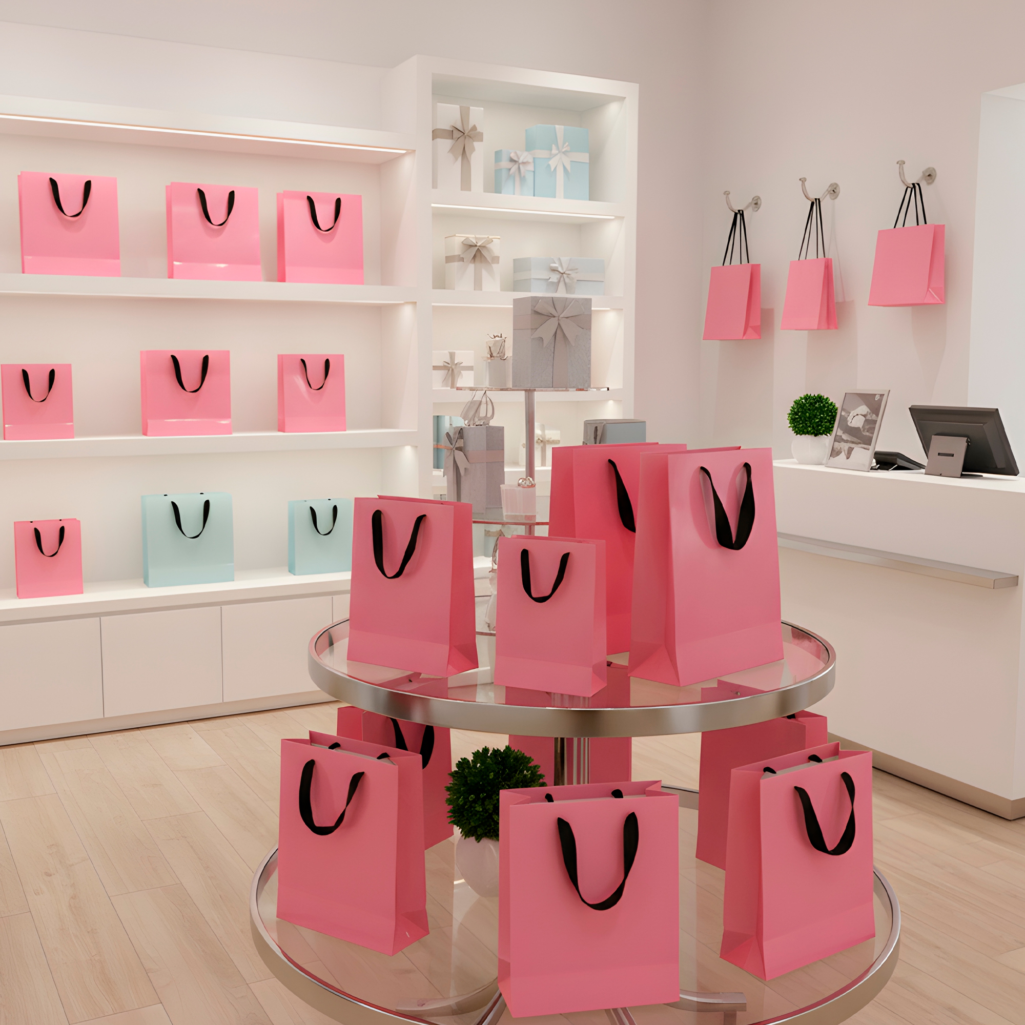 Bolsas de Cartón Lujo para Regalo Ecológicas Colores 21 X 15 X 8 CM 7