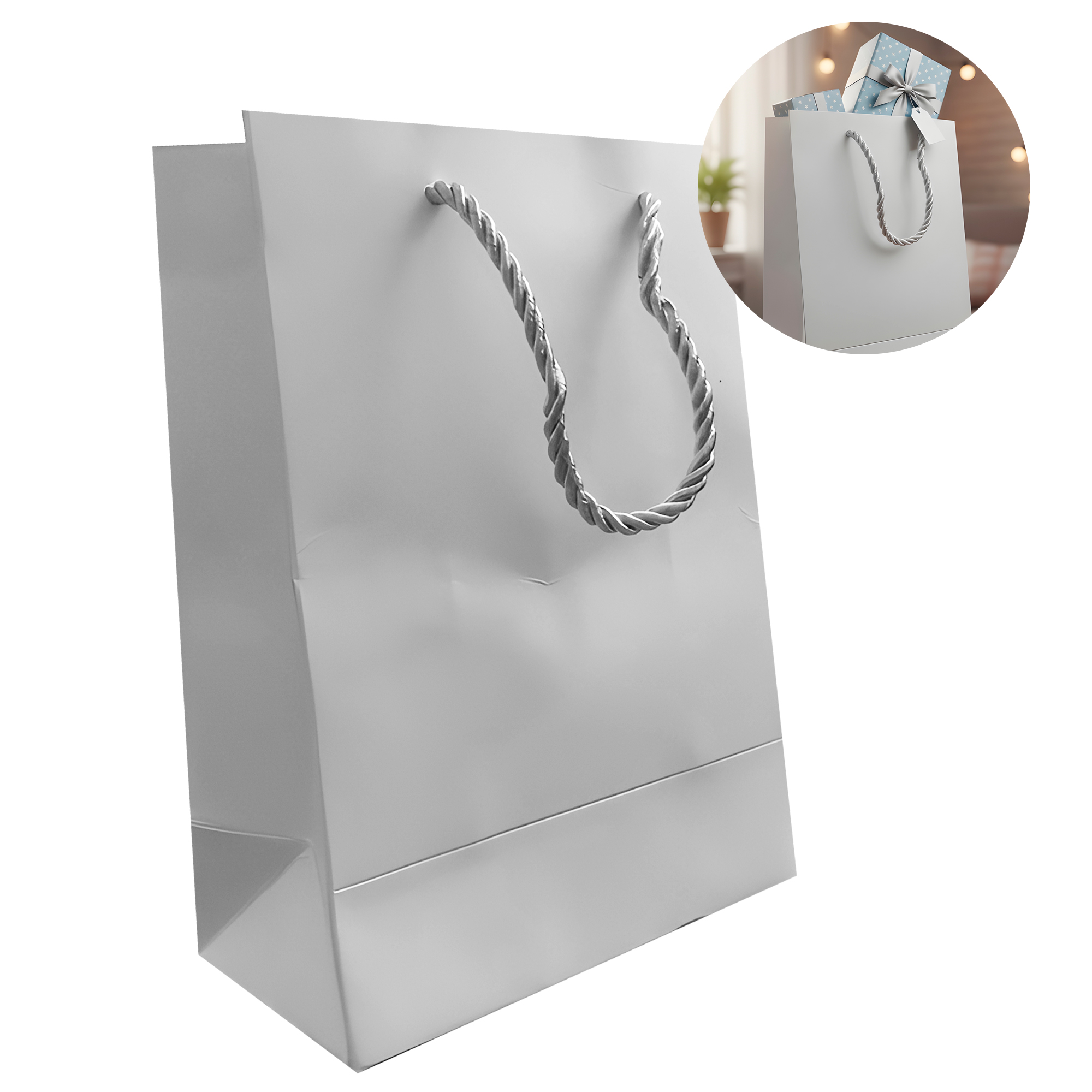 Bolsas de Cartón Lujo para Regalo Ecológicas Colores 21 X 15 X 8 CM 24