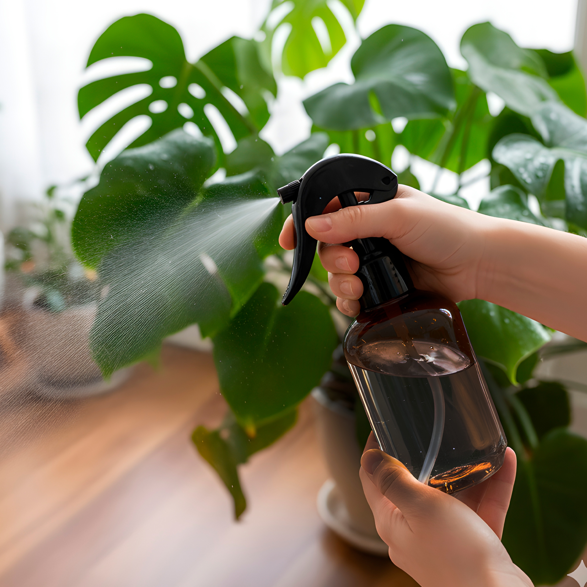 Frasco de vidrio Ámbar contenedor disparador válvula líquido Spray 240 ML 6