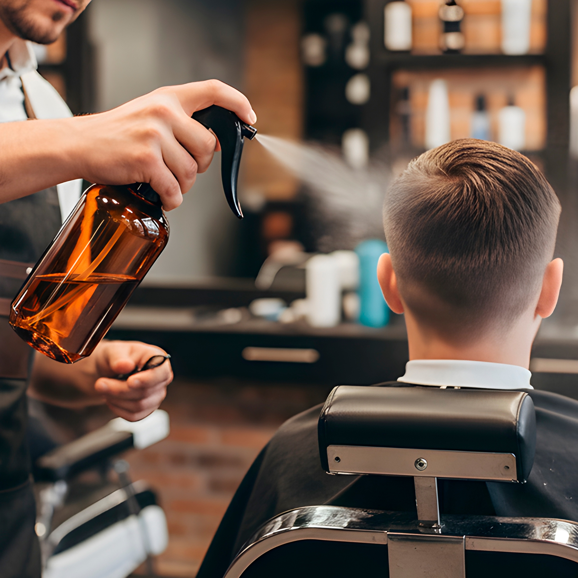 Frasco de vidrio Ámbar contenedor disparador válvula de Home Spray líquido 400 ML 7