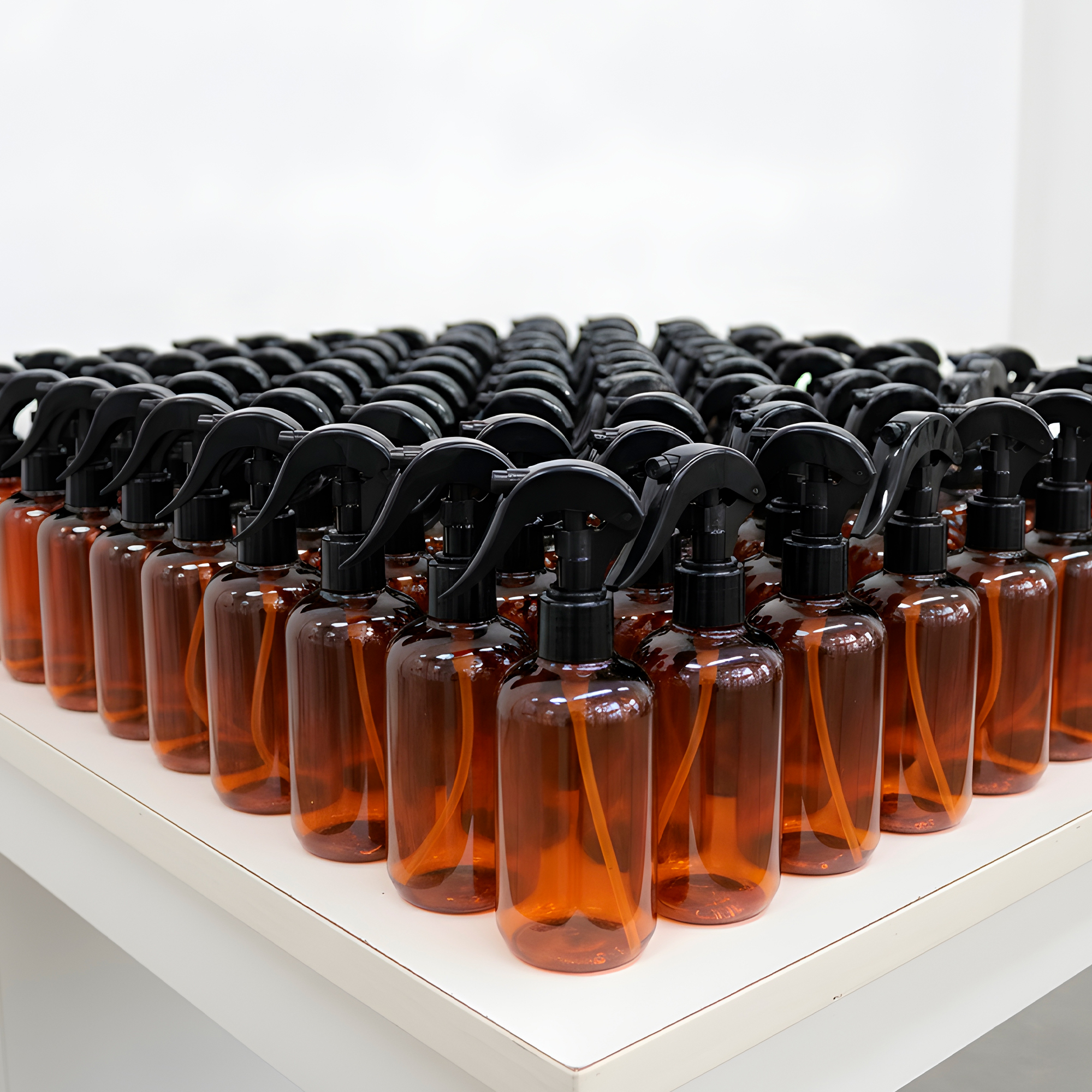 Frasco de vidrio Ámbar contenedor disparador válvula de Home Spray líquido 400 ML 8