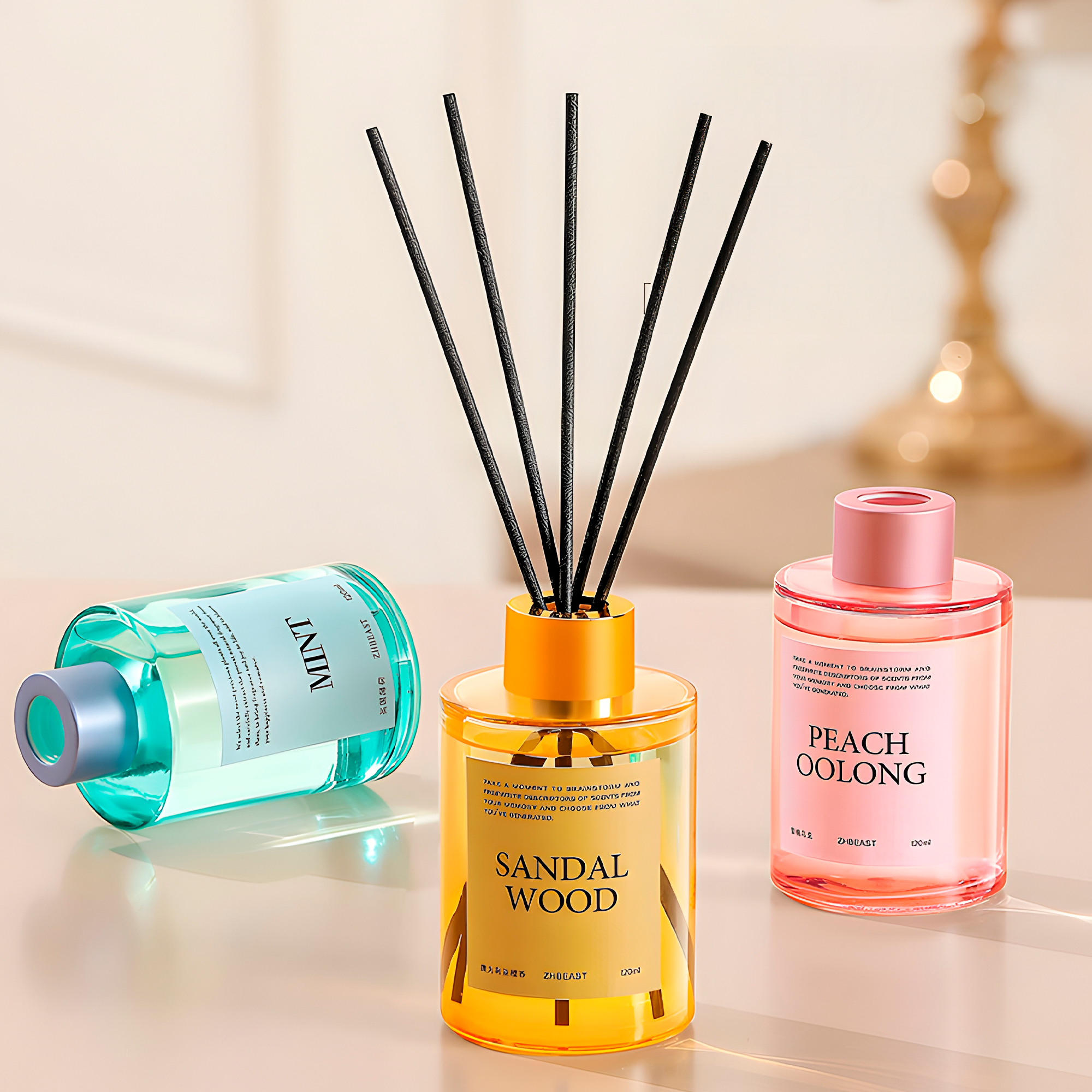 Fragancias Difusores Aromaticos Con 4 Varillas Ambientador 120 ml 22