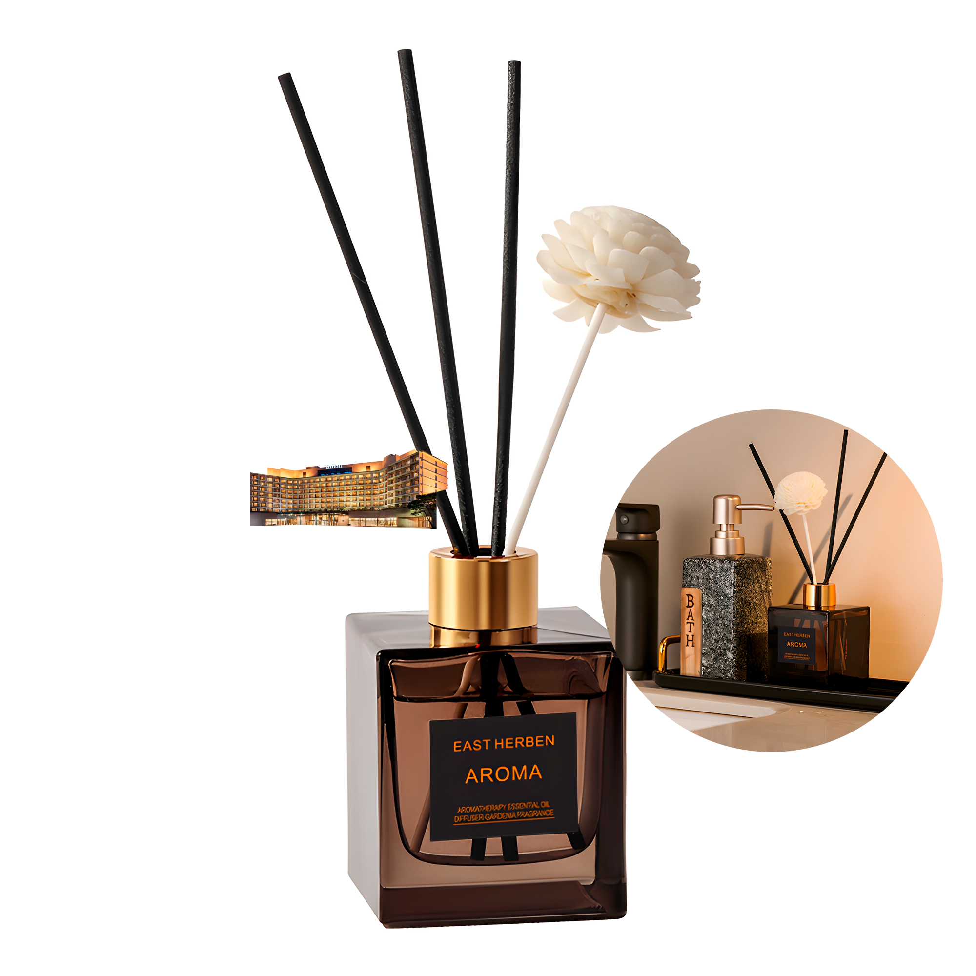 Difusor Aromático Mikado 4 Varillas Aceite esencial 200ml Aromas 7