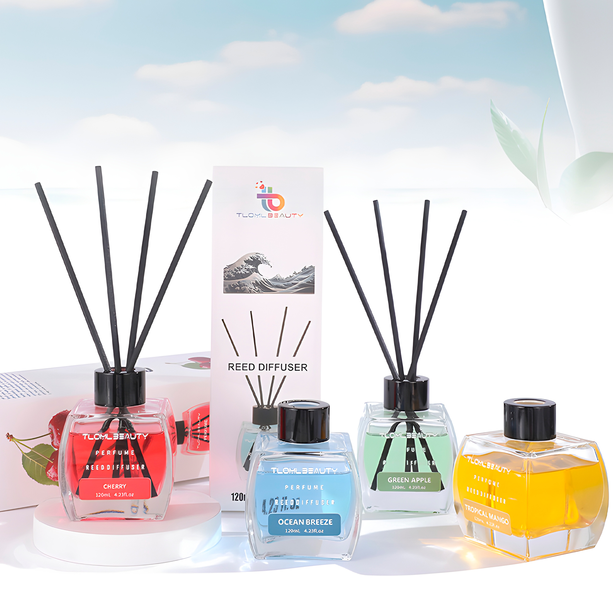 Difusor Aromático Mikado Con Varillas Aromatizador 120ml Aromas 3