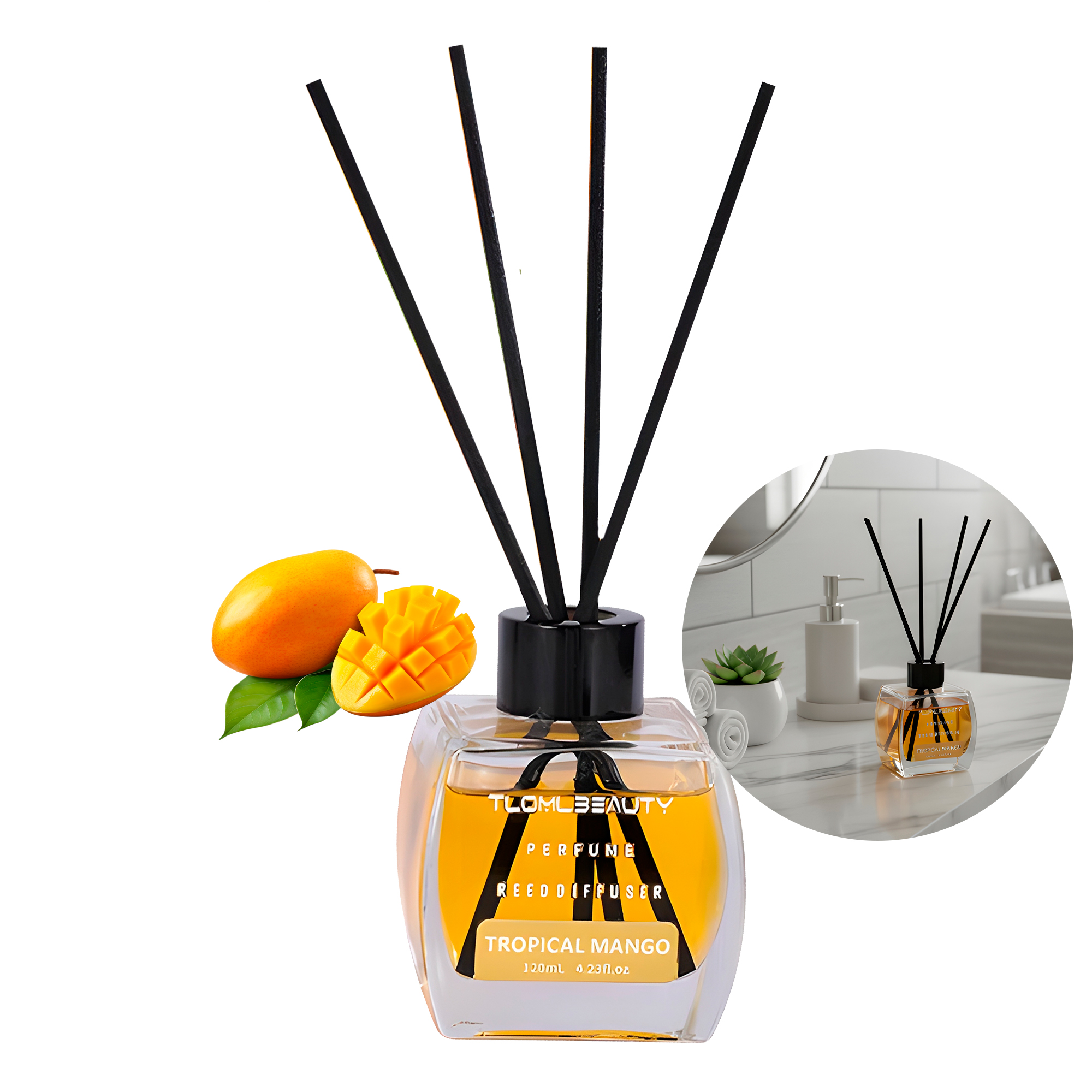 Difusor Aromático Mikado Con Varillas Aromatizador 120ml Aromas 6