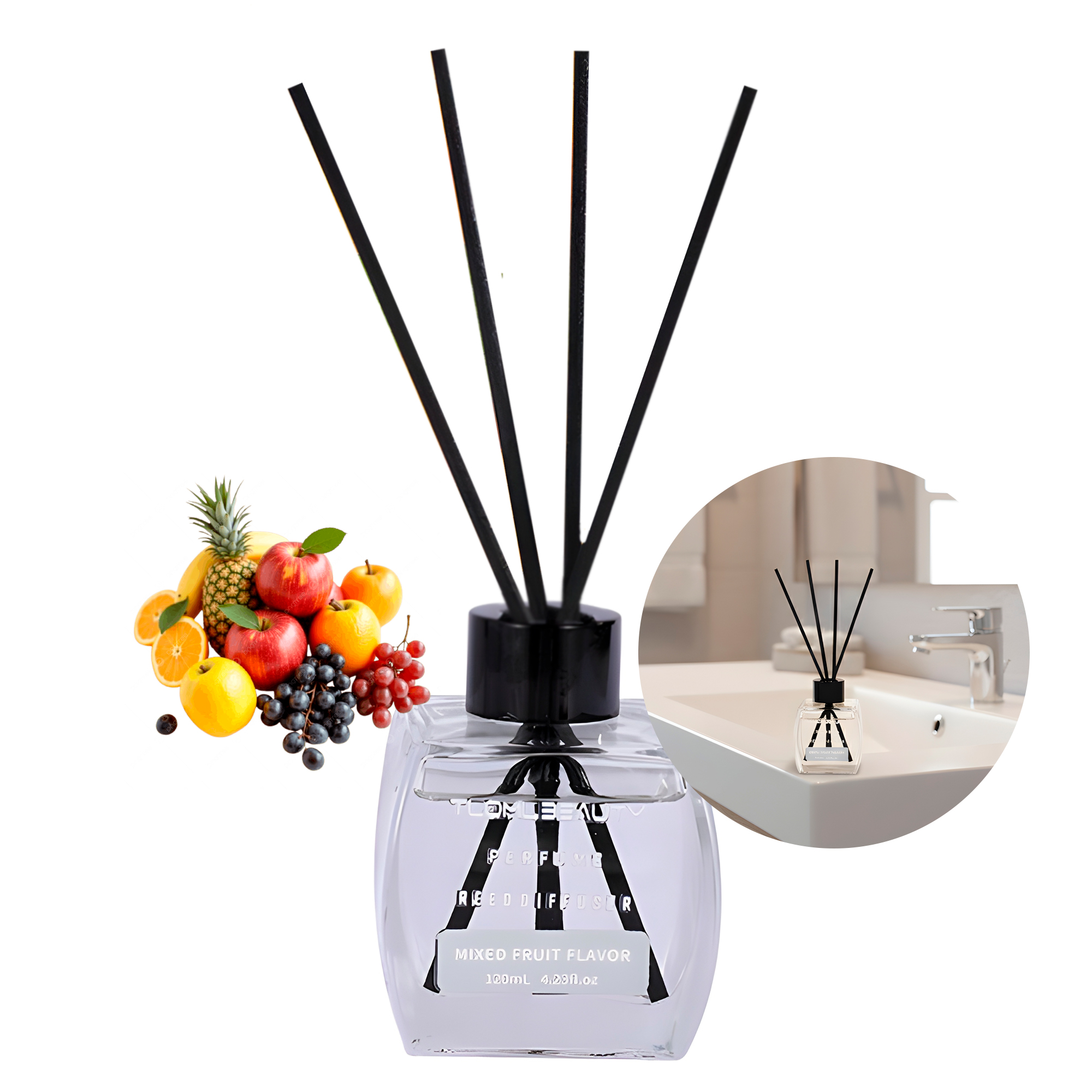 Difusor Aromático Mikado Con Varillas Aromatizador 120ml Aromas 27