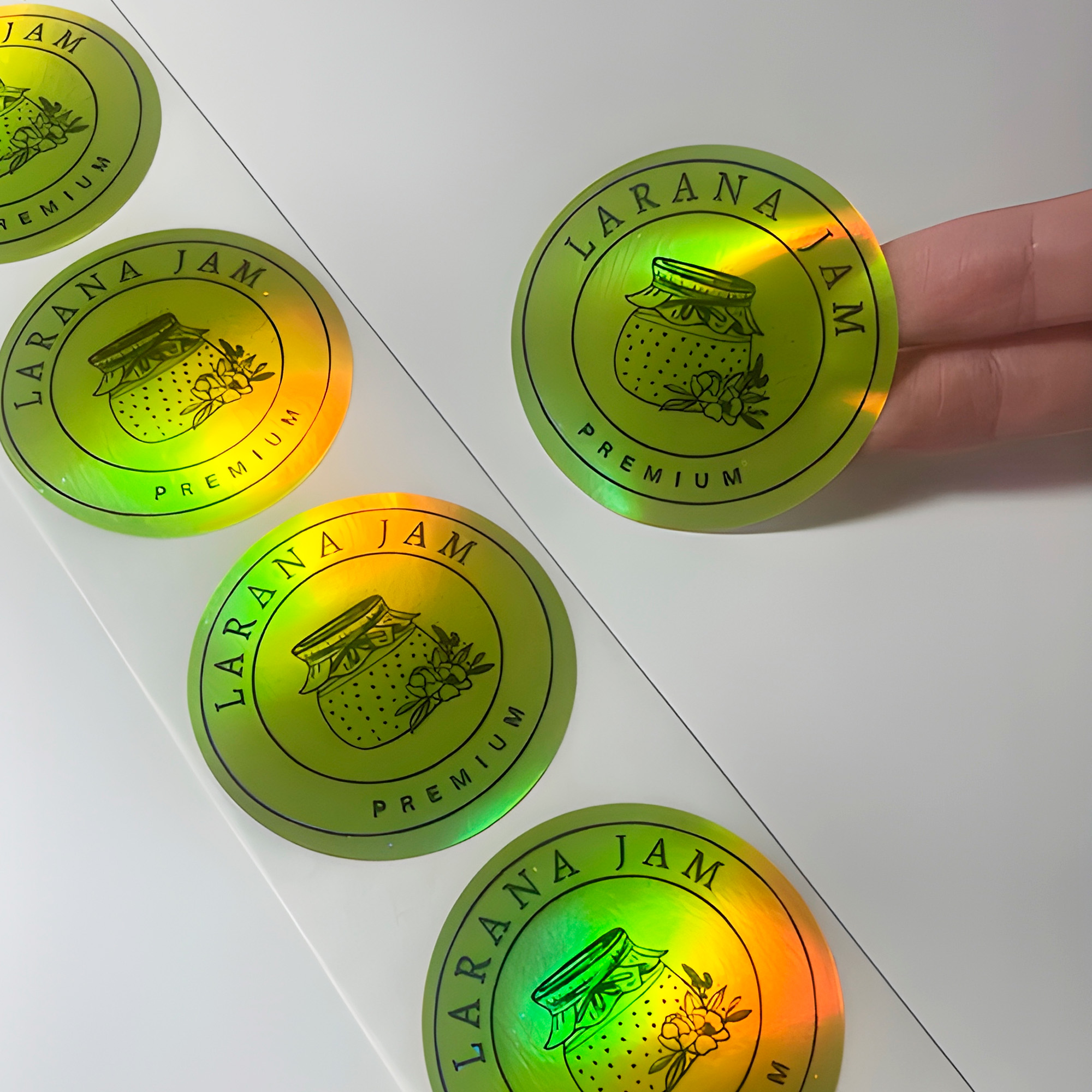 Rollo Stickers Autoadhesivos Etiquetas Cerrar Bolsas Colores 500 pcs 5 CM 12