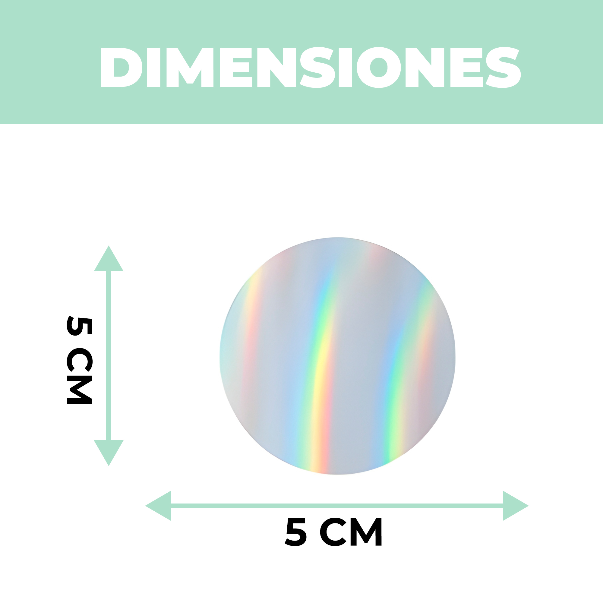 Rollo Stickers Autoadhesivos Etiquetas Cerrar Bolsas Colores 500 pcs 5 CM 15