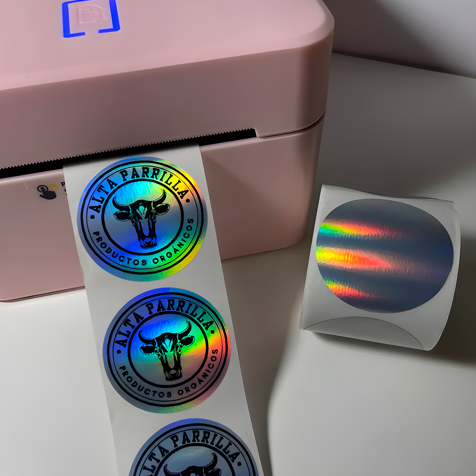 Rollo Stickers Autoadhesivos Etiquetas Cerrar Bolsas Colores 500 pcs 5 CM 20