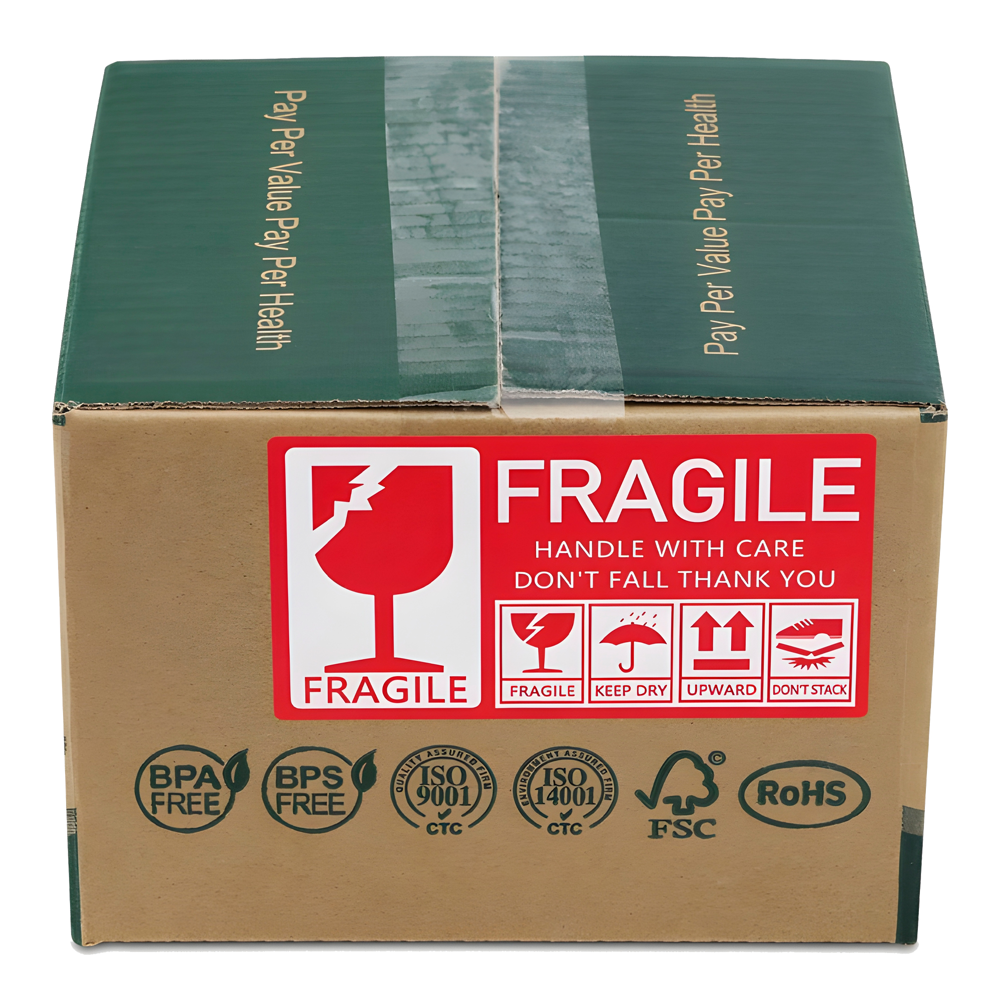 300 Etiquetas Adhesivas Envío Frágil Advertencia 13 X 7 CM 8