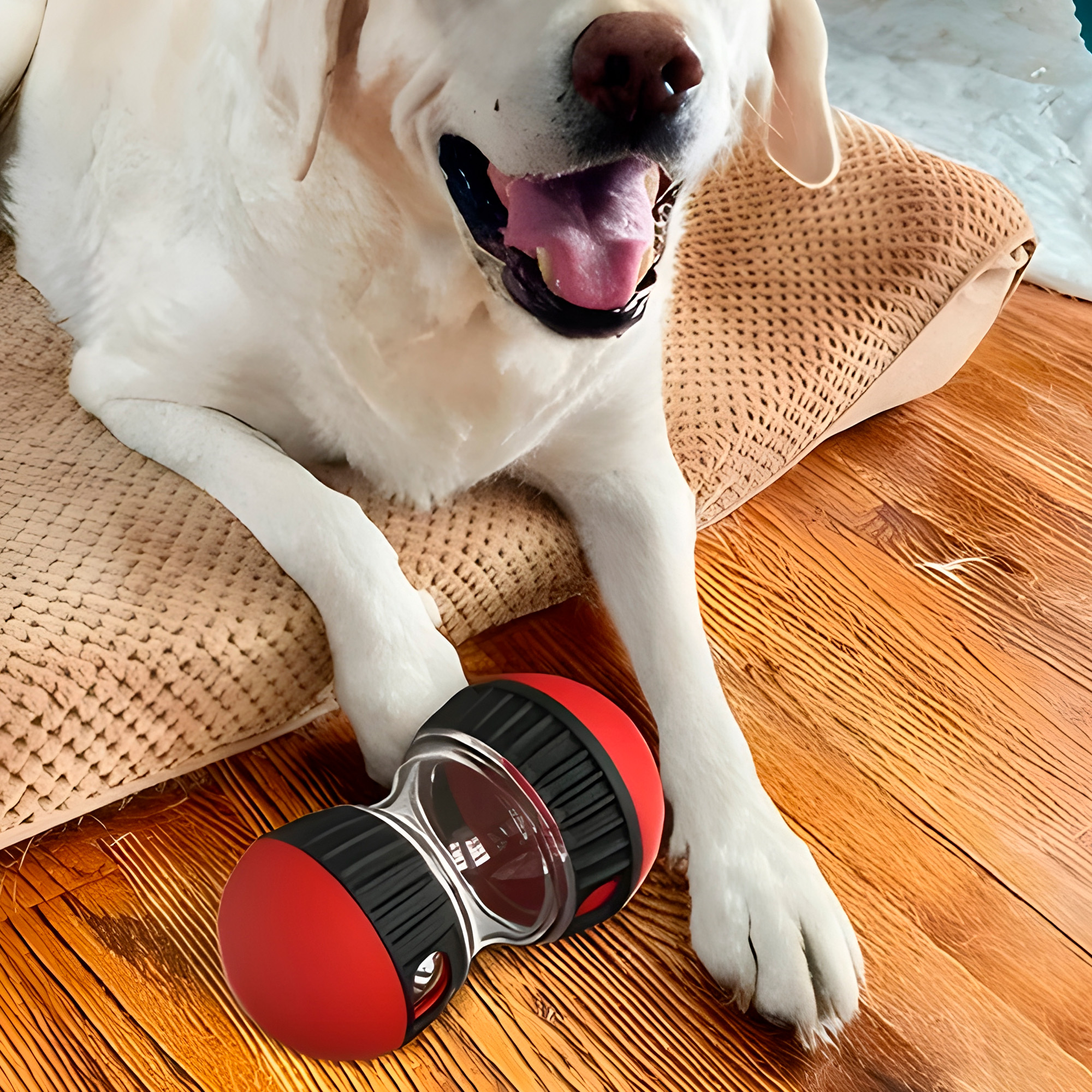 Juguete Perro Mascota Interactivo Dispensador Alimento Giratorio 5