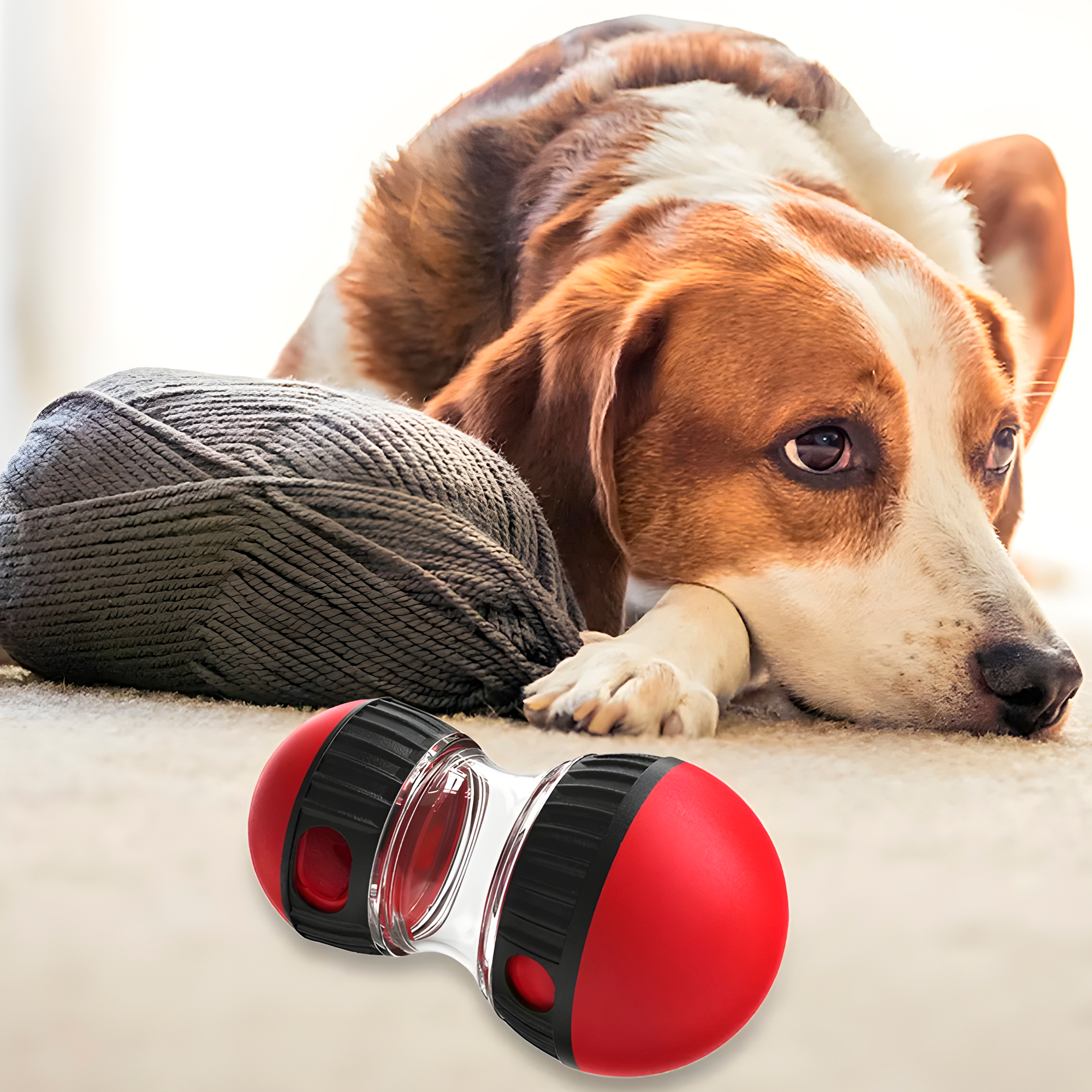 Juguete Perro Mascota Interactivo Dispensador Alimento Giratorio 9