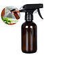 Frasco de vidrio Ámbar 240 Ml contenedor disparador válvula de Spray líquido - Miniatura 1