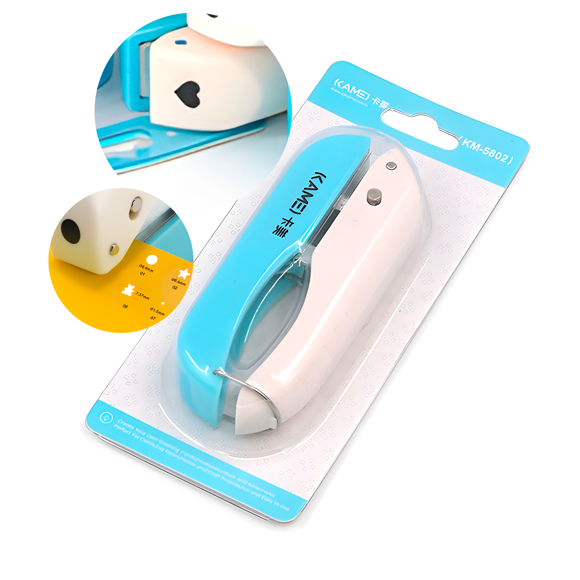 Perforadora De Papel Troqueladora Manual Plegable Punzón Formas Variadas 12