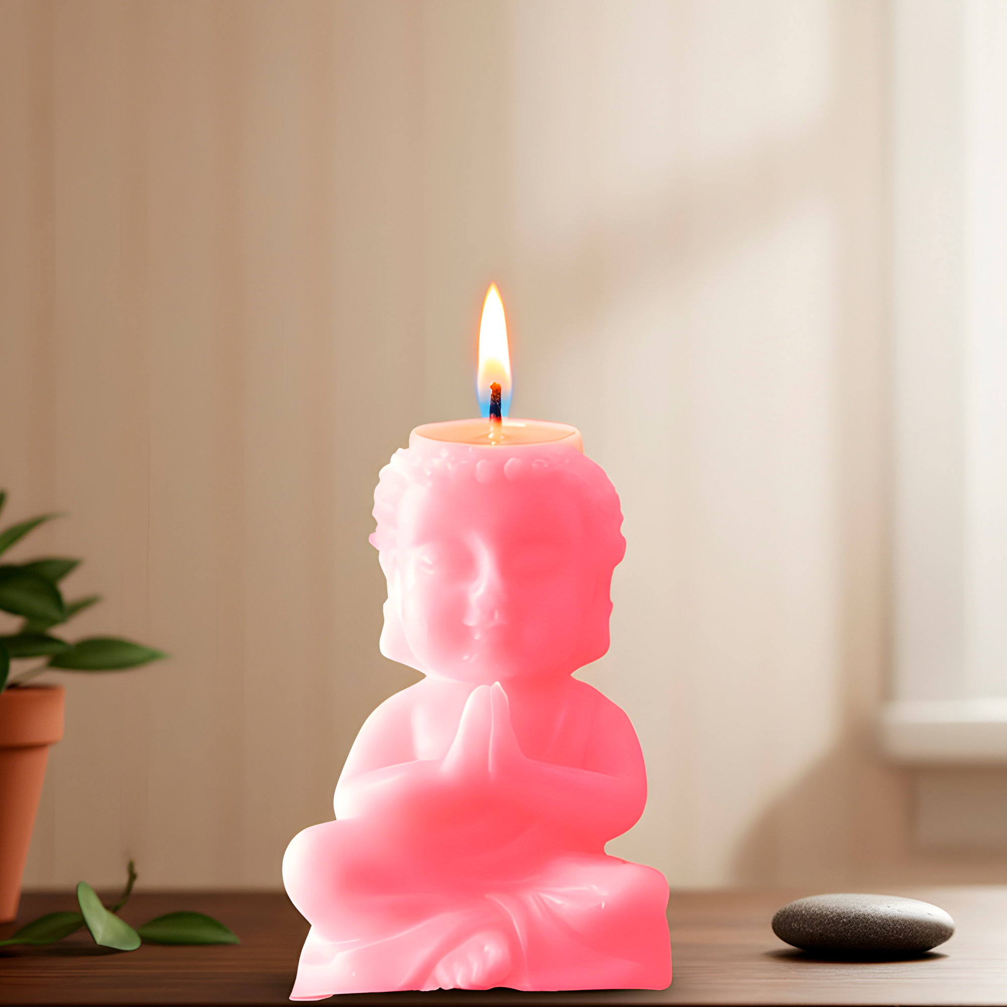 Molde Silicona Buda Tathagata Aromaterapia Velas 7,5 X 4,6 CM 6