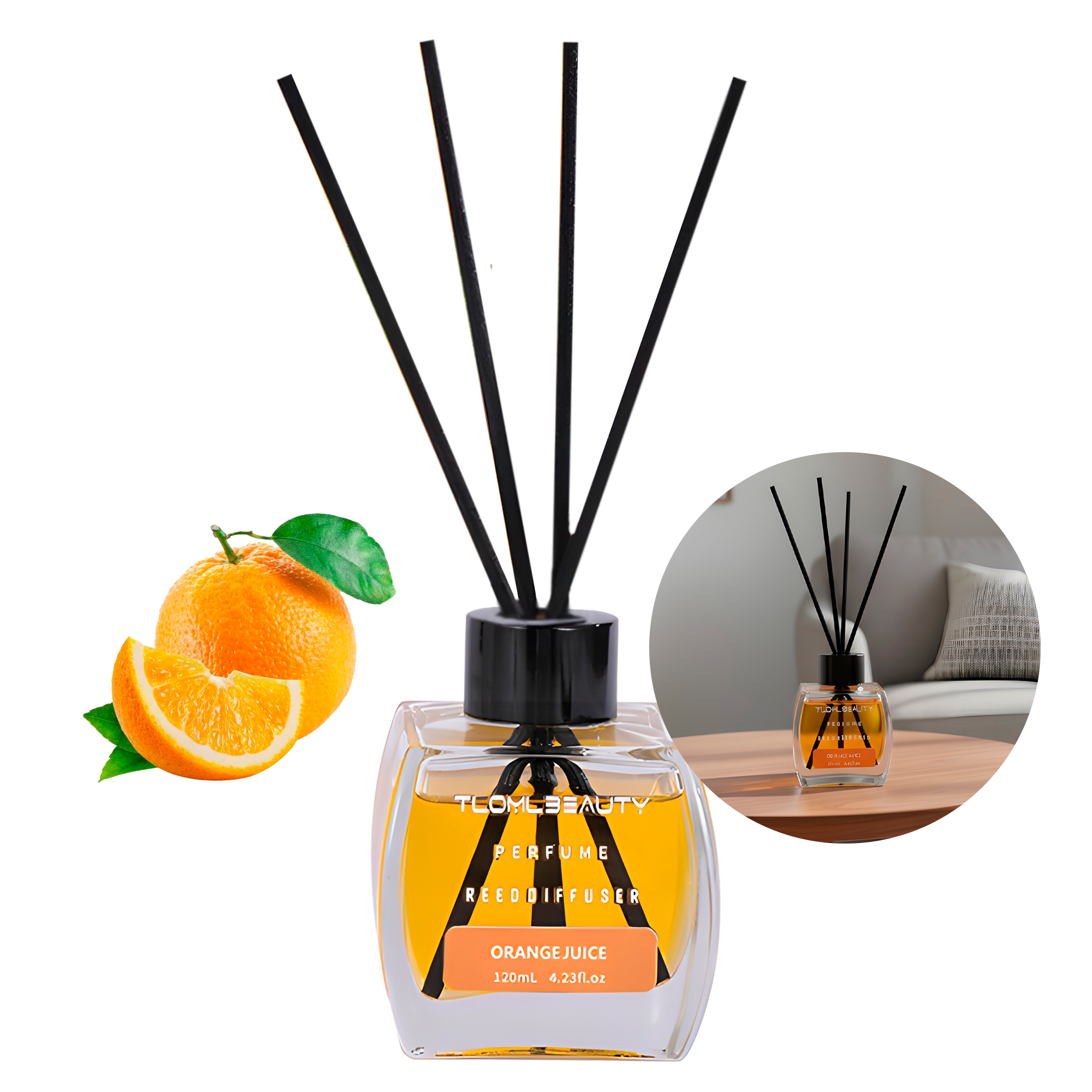 Difusor Aromático Mikado Con Varillas Aromatizador 120ml Aromas 27